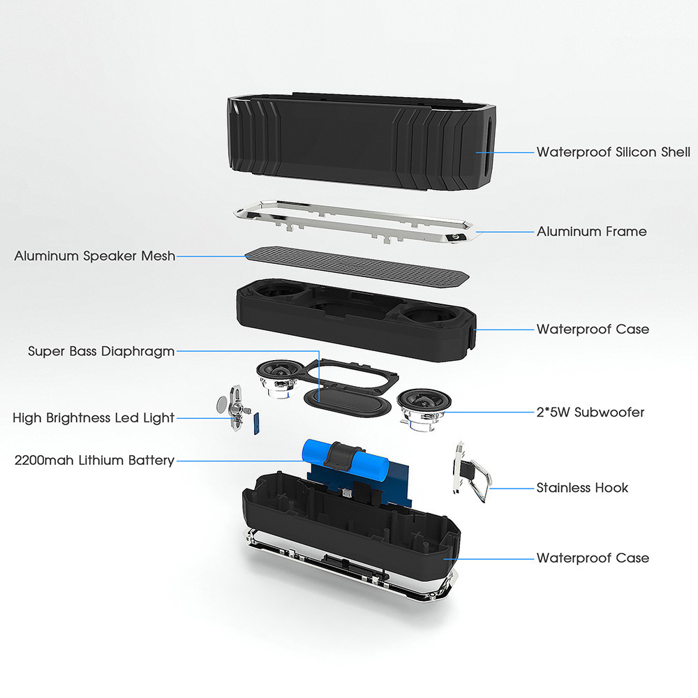 CSR 4.0，Bluetooth Speaker ，Fall prevention，waterproof，VTIN，