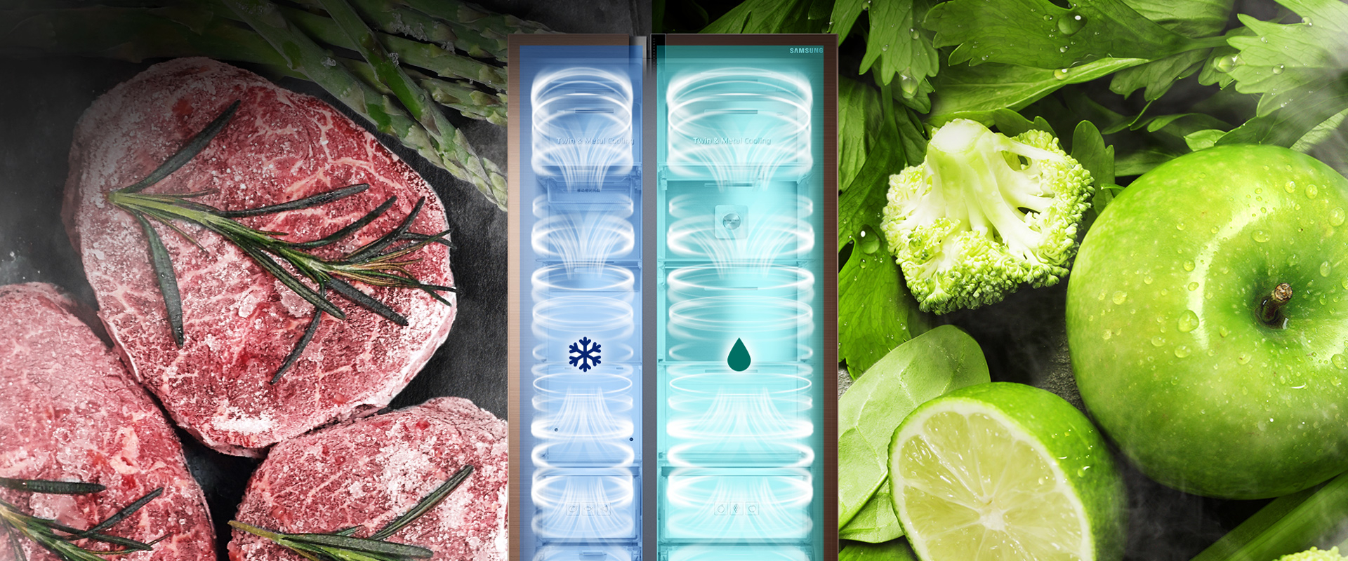 Samsung，Double door refrigerator，samsung，RH62K62817A，Household Electric Appliances，