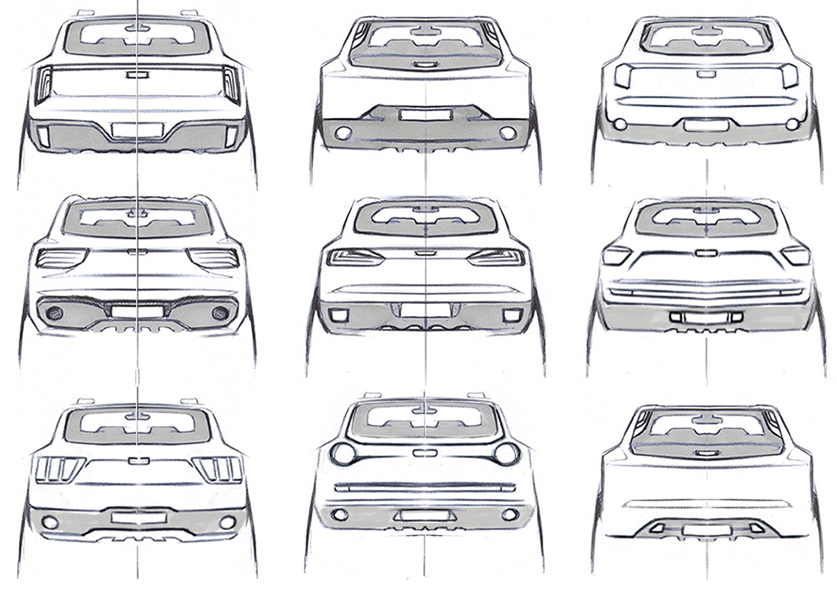 QOROS，suv，Automobile design，Hand drawn，draft，