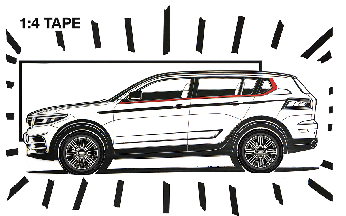 qoros,suv,汽车设计,手绘,草稿