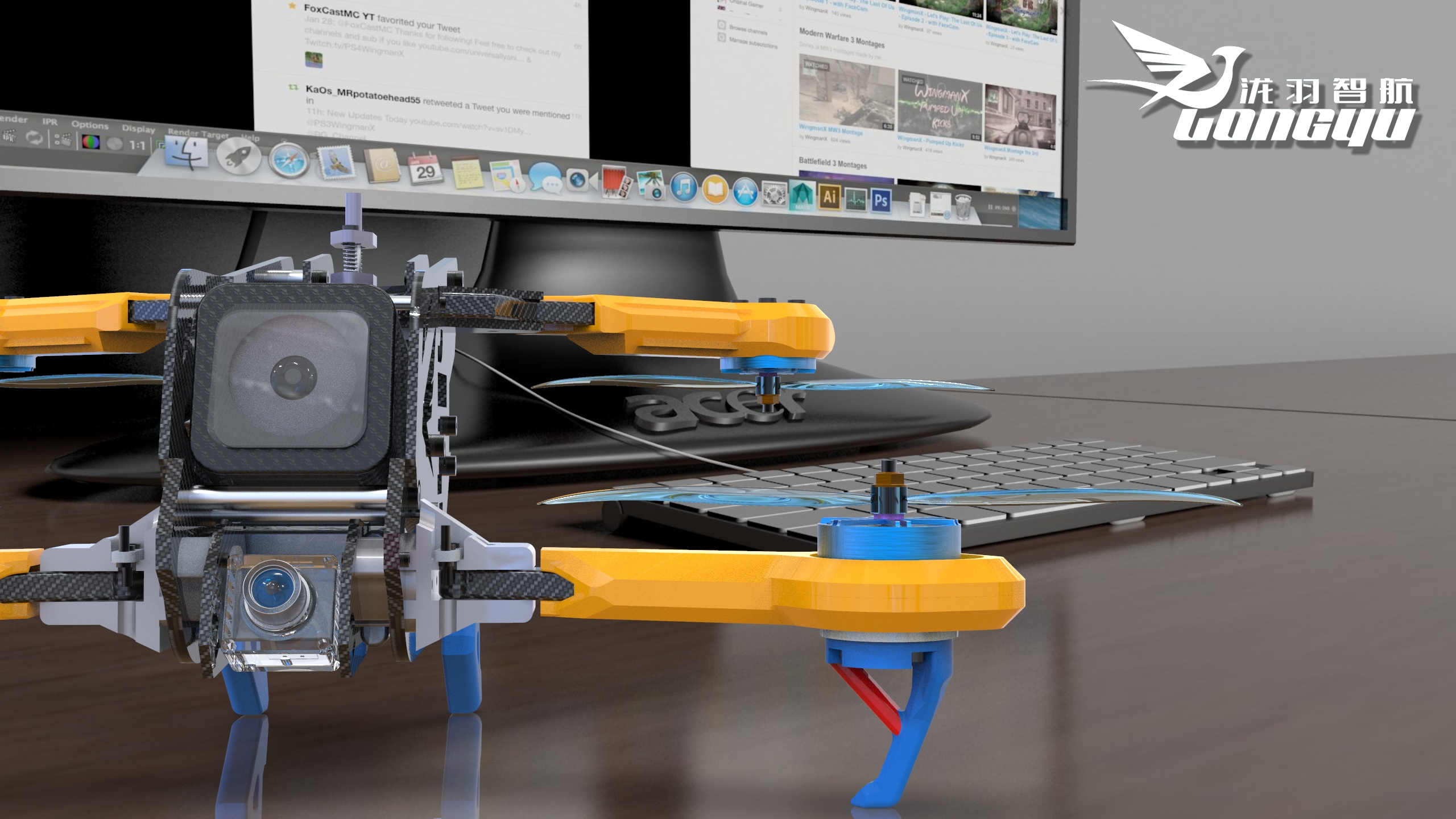 Crossing machine，UAV，Manned aircraft，