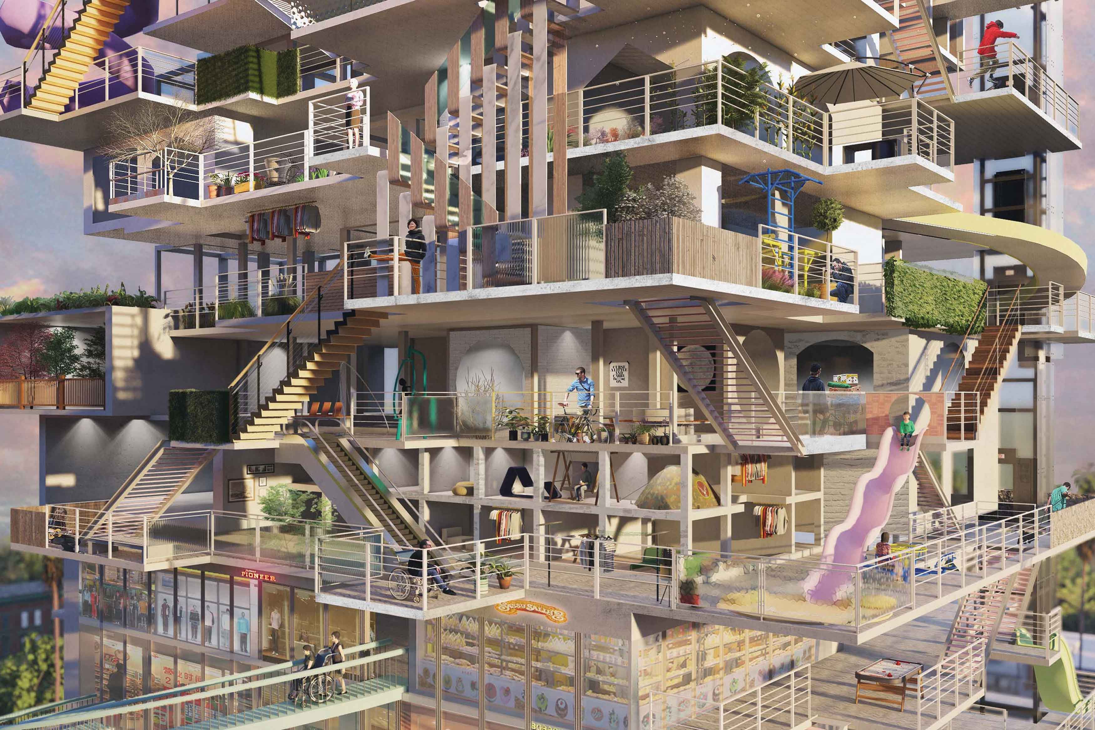 community，balcony，2021 red dot design concept award，