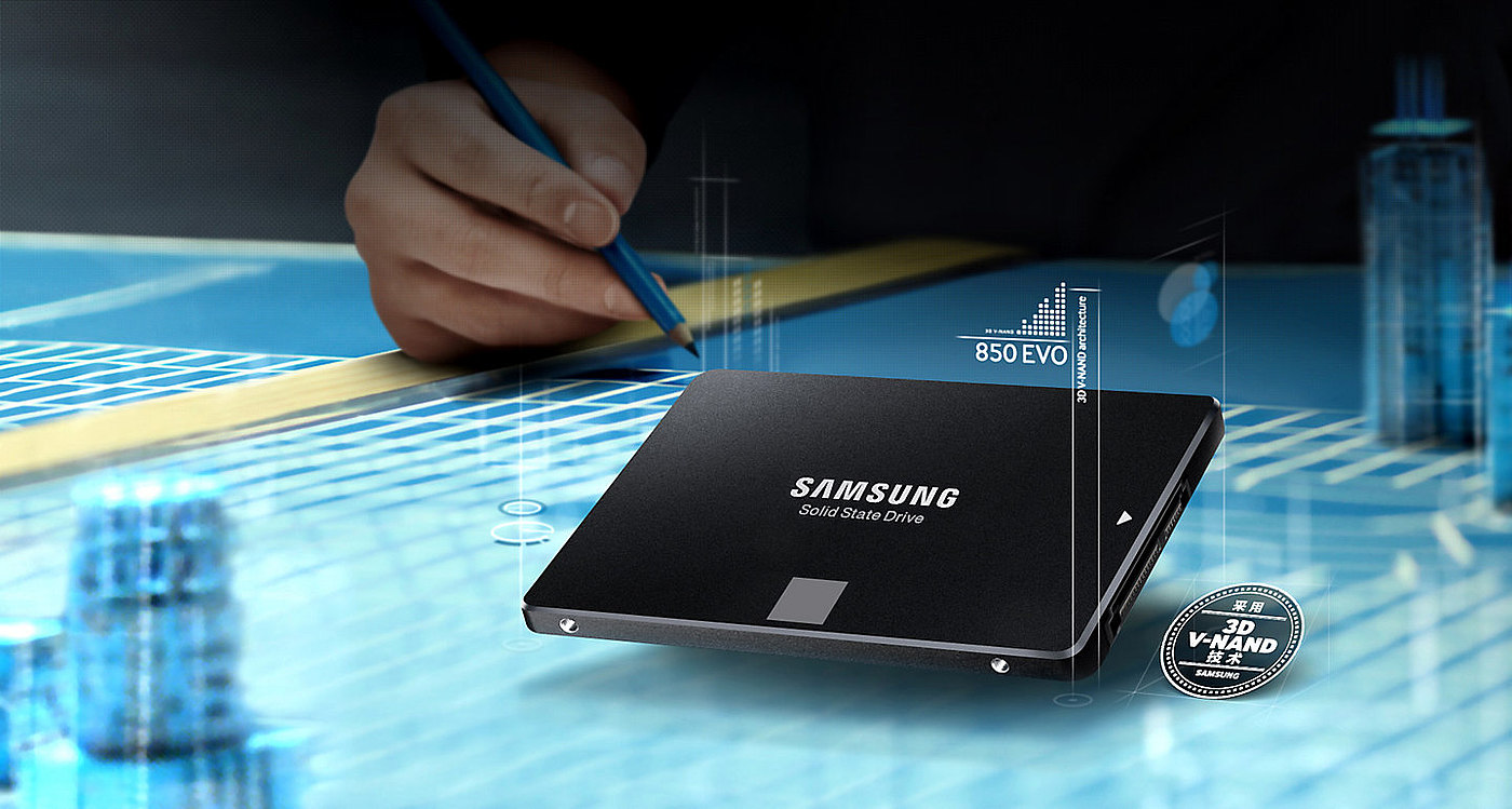 Samsung，Solid state disk，samsung，850 EVO SATA I，