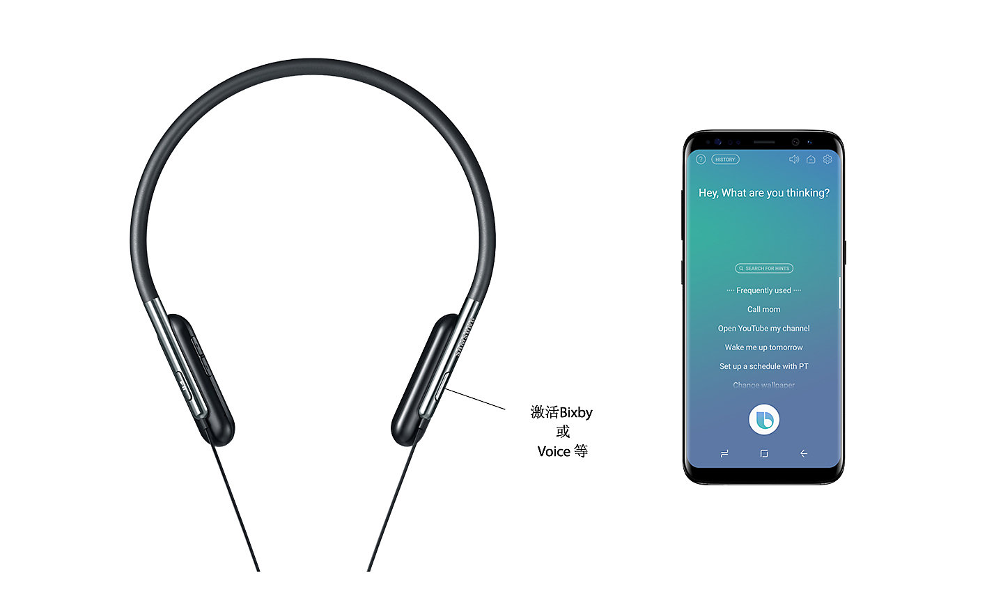 Samsung，Elastic collar earphone，samsung，EO-BG950CBEGC，Digital，