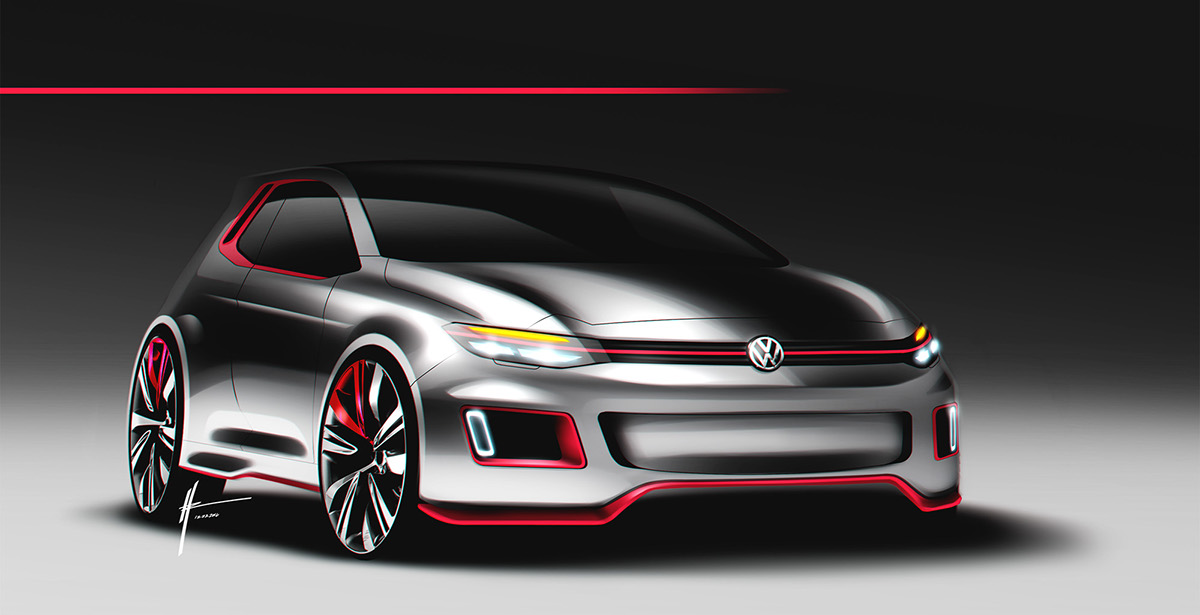 Hudson Rio，Hand drawn，Sketch，draft，favourite，selected，photoshop，ps，Automobile design，Render，