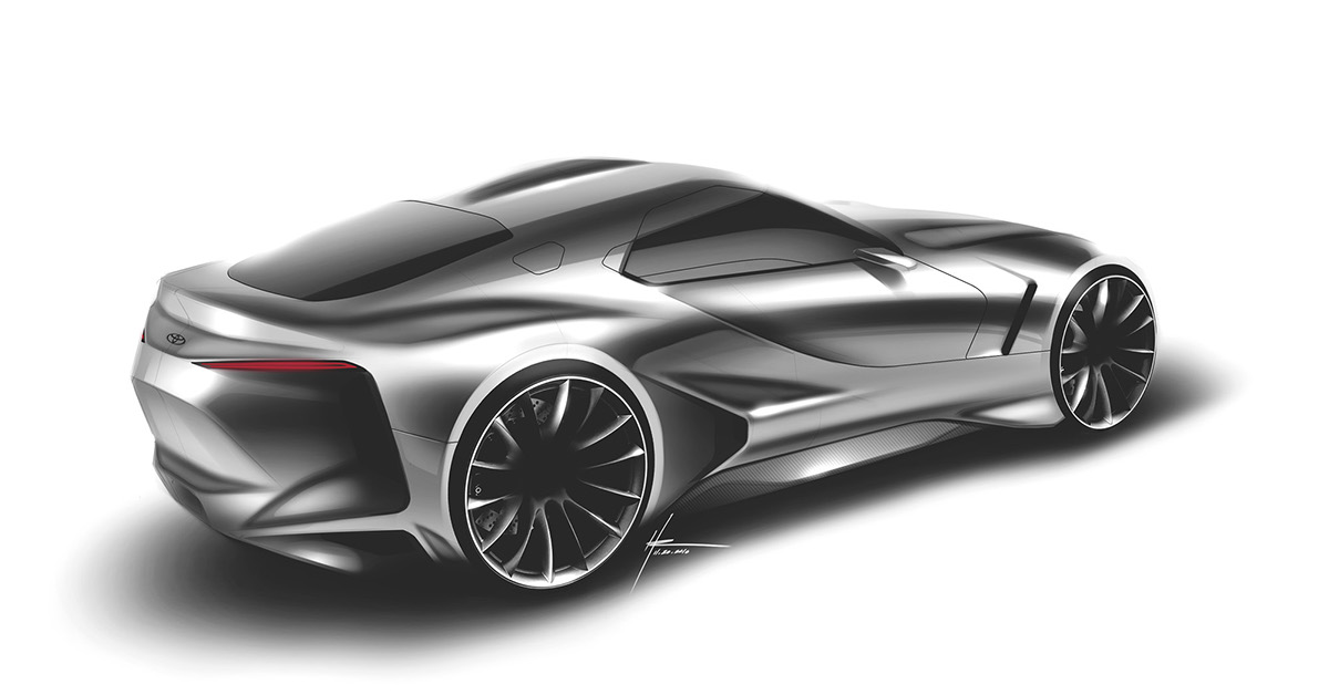 Hudson Rio，Hand drawn，Sketch，draft，favourite，selected，photoshop，ps，Automobile design，Render，