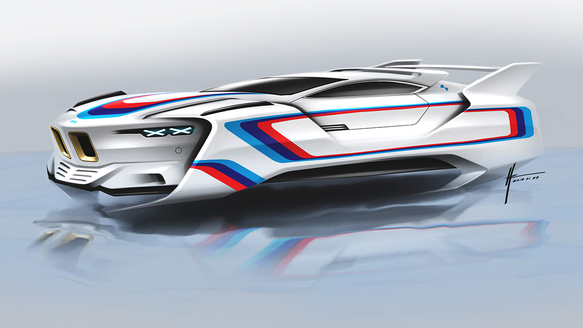 Hudson Rio，Hand drawn，Sketch，draft，favourite，selected，photoshop，ps，Automobile design，Render，