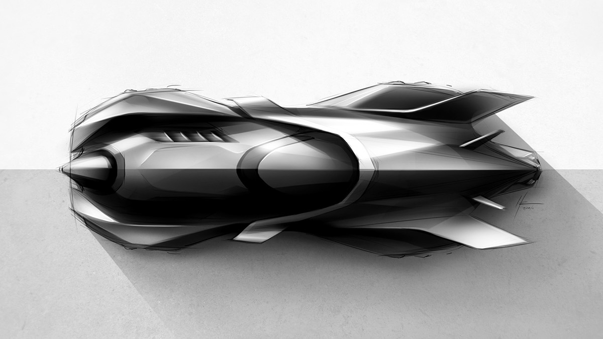 Hudson Rio，Hand drawn，Sketch，draft，favourite，selected，photoshop，ps，Automobile design，Render，