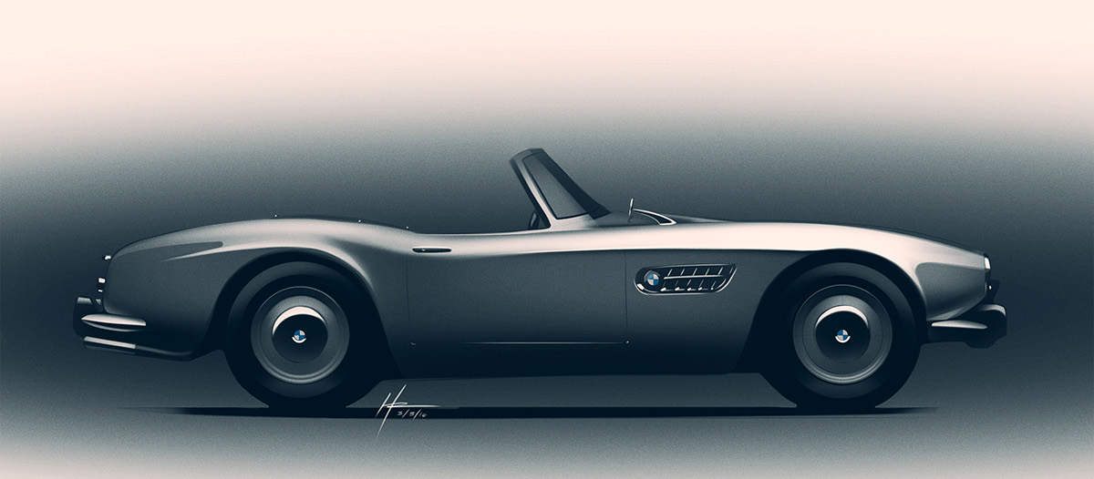 Hudson Rio，Hand drawn，Sketch，draft，favourite，selected，photoshop，ps，Automobile design，Render，