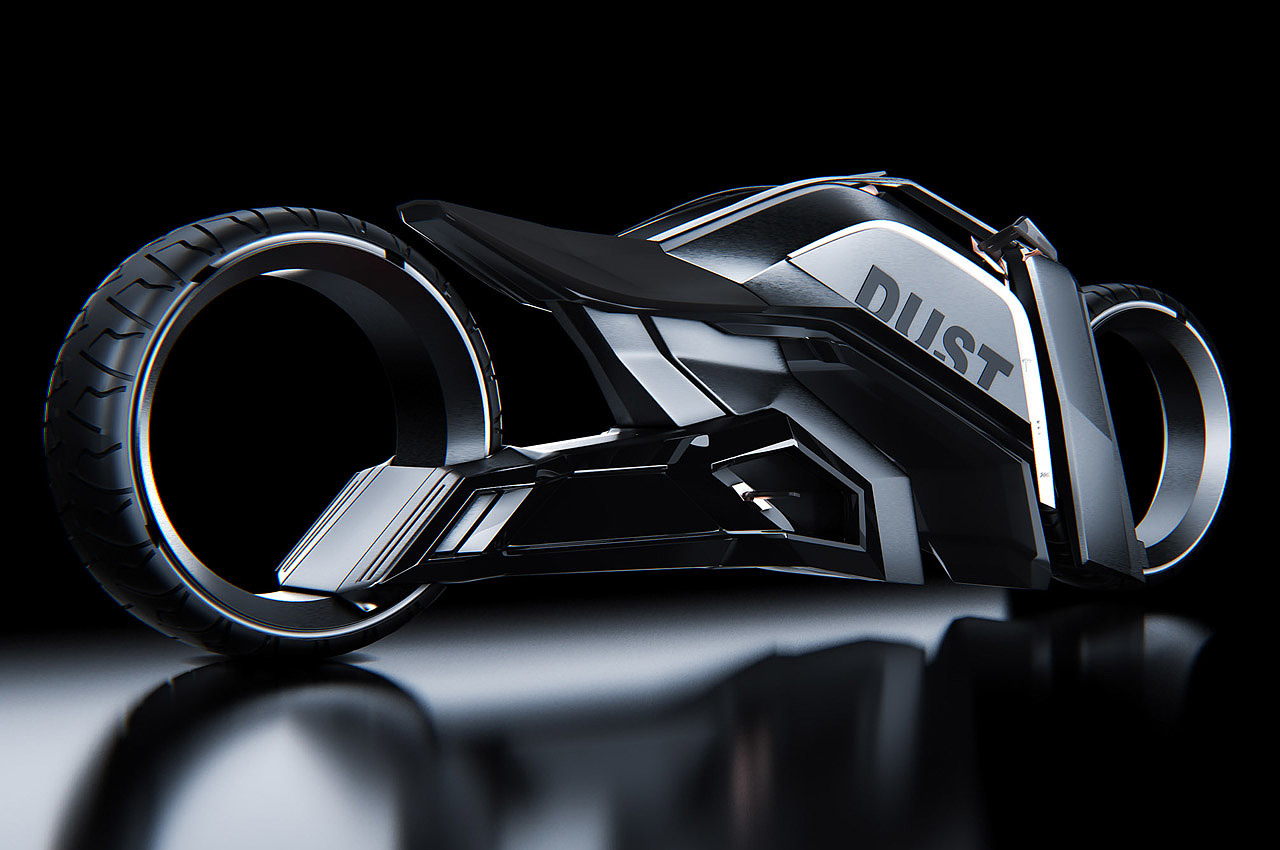 Tesla Bike Concept，motorcycle，Sense of vitality，Matte black，