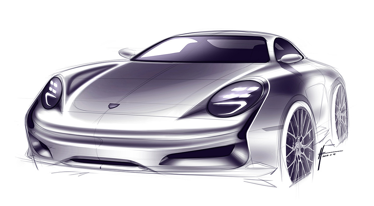 Hudson Rio，Hand drawn，Sketch，draft，favourite，selected，photoshop，ps，Automobile design，Render，