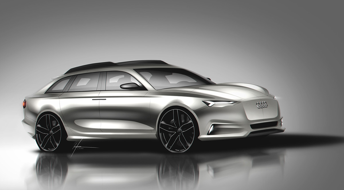 Hudson Rio，Hand drawn，Sketch，draft，favourite，selected，photoshop，ps，Automobile design，Render，