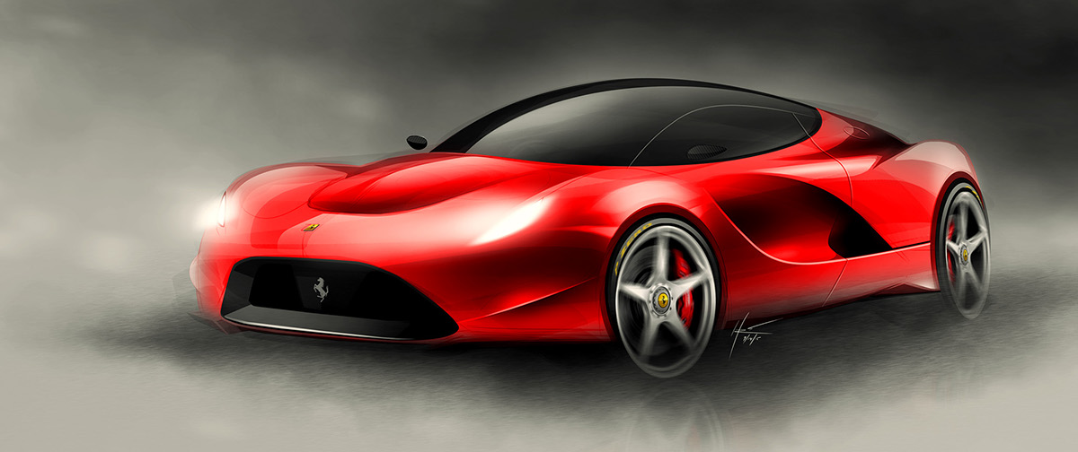 Hudson Rio，Hand drawn，Sketch，draft，favourite，selected，photoshop，ps，Automobile design，Render，