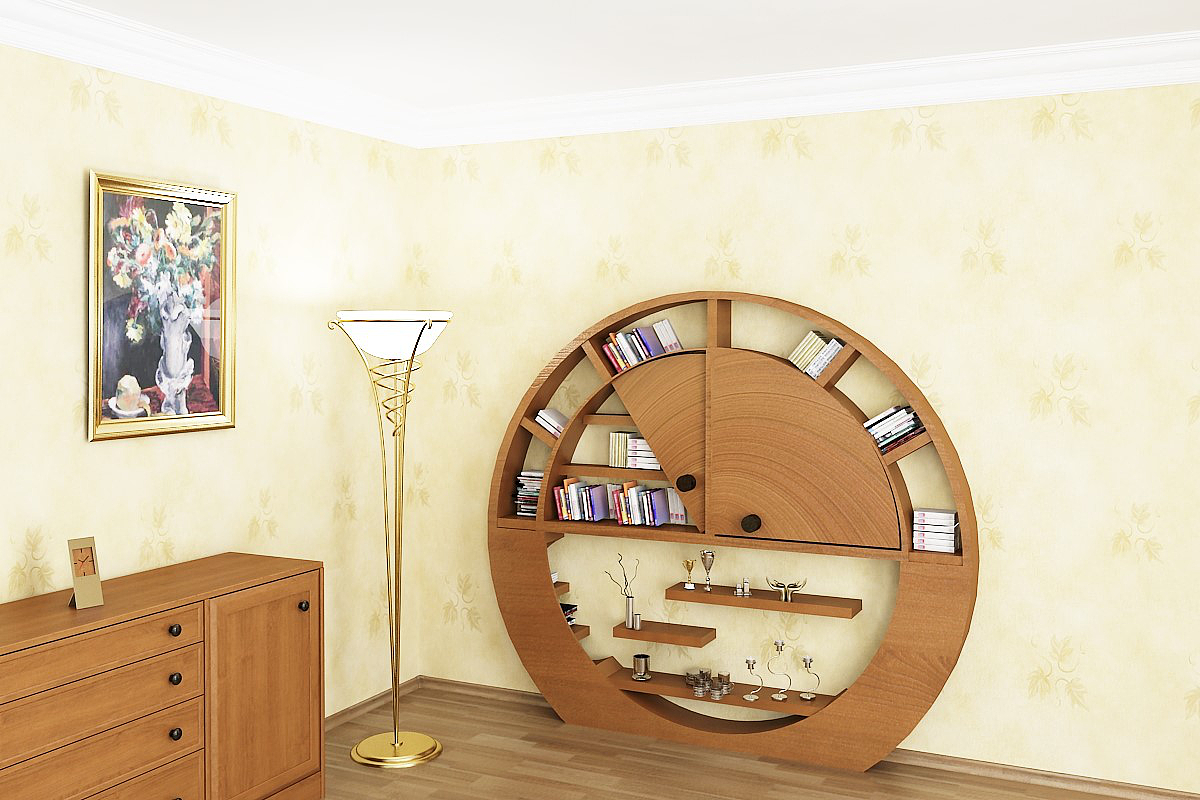 木质，倚墙式，书架，书柜，置物架，家具，