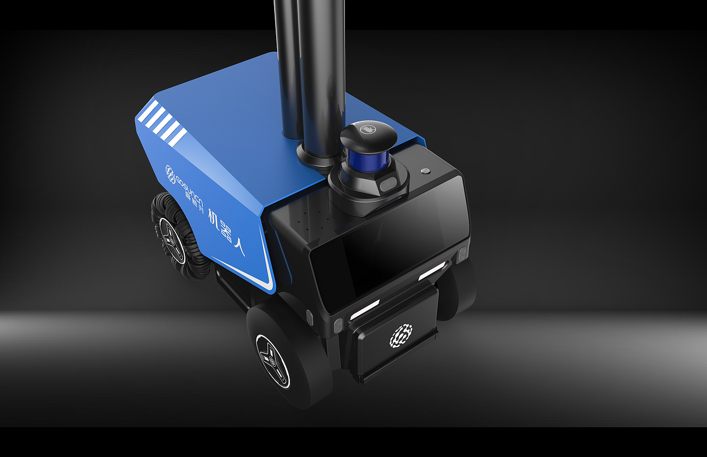 Outdoor inspection robot，Patrol robot，High-tech，5g robot，industrial design，Appearance design，