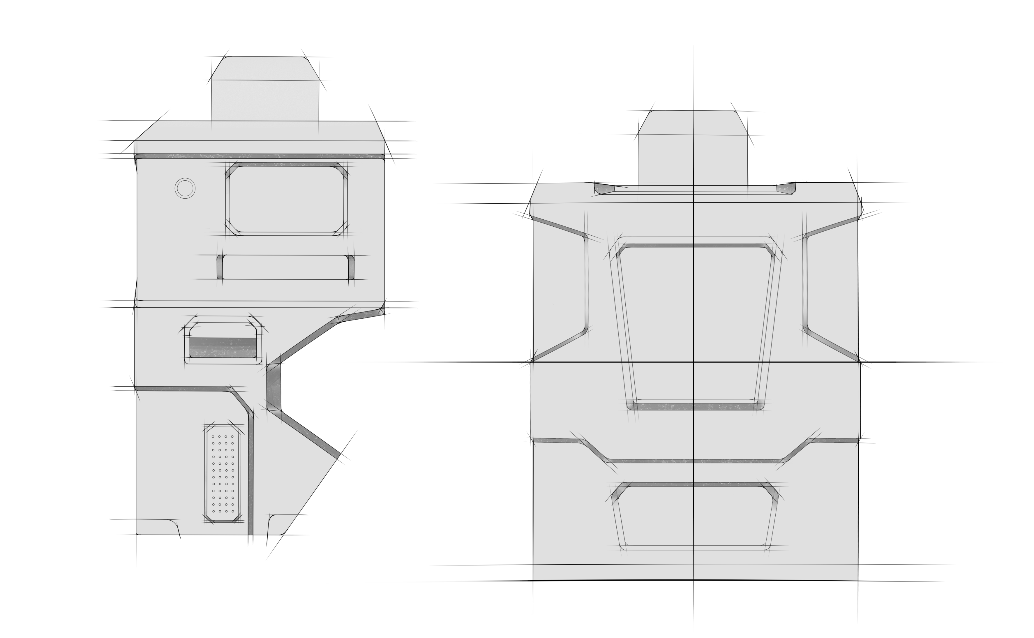 Grey design，High speed guardrail patrol machine，Patrol aircraft，Intelligent equipment，
