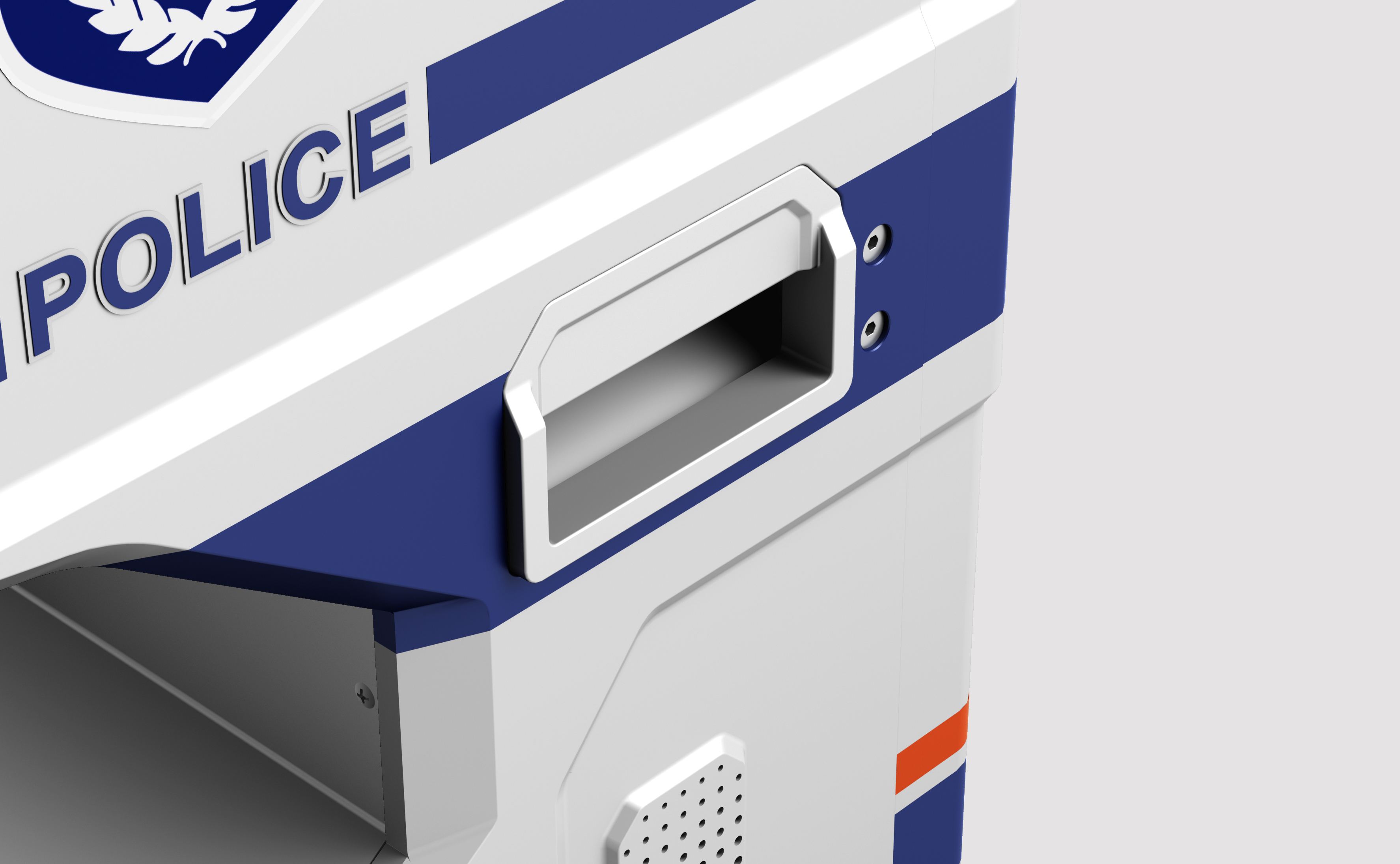 Grey design，High speed guardrail patrol machine，Patrol aircraft，Intelligent equipment，