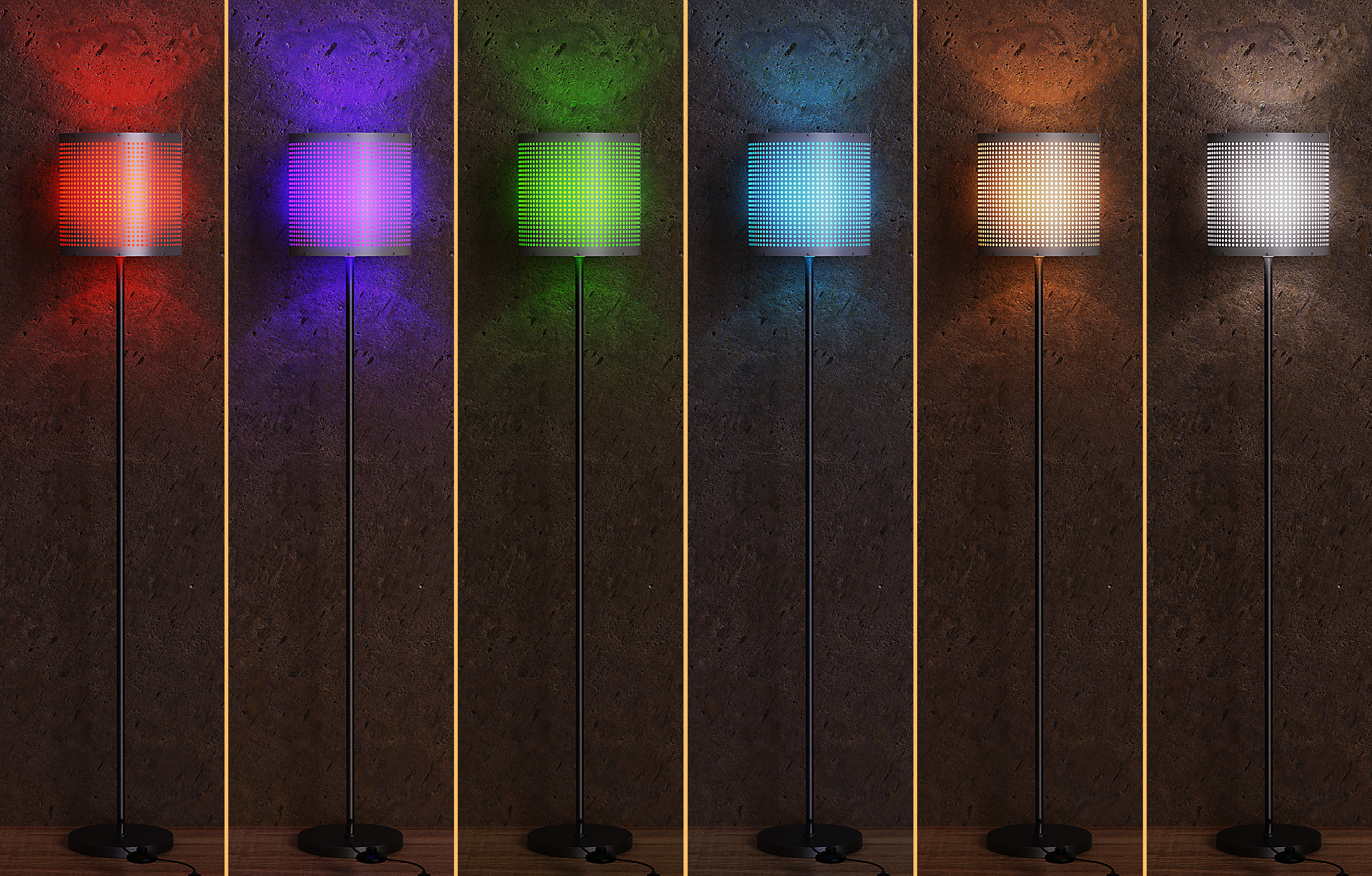 Realize the DIY modular design of floor lamp and reduce the packaging volume，