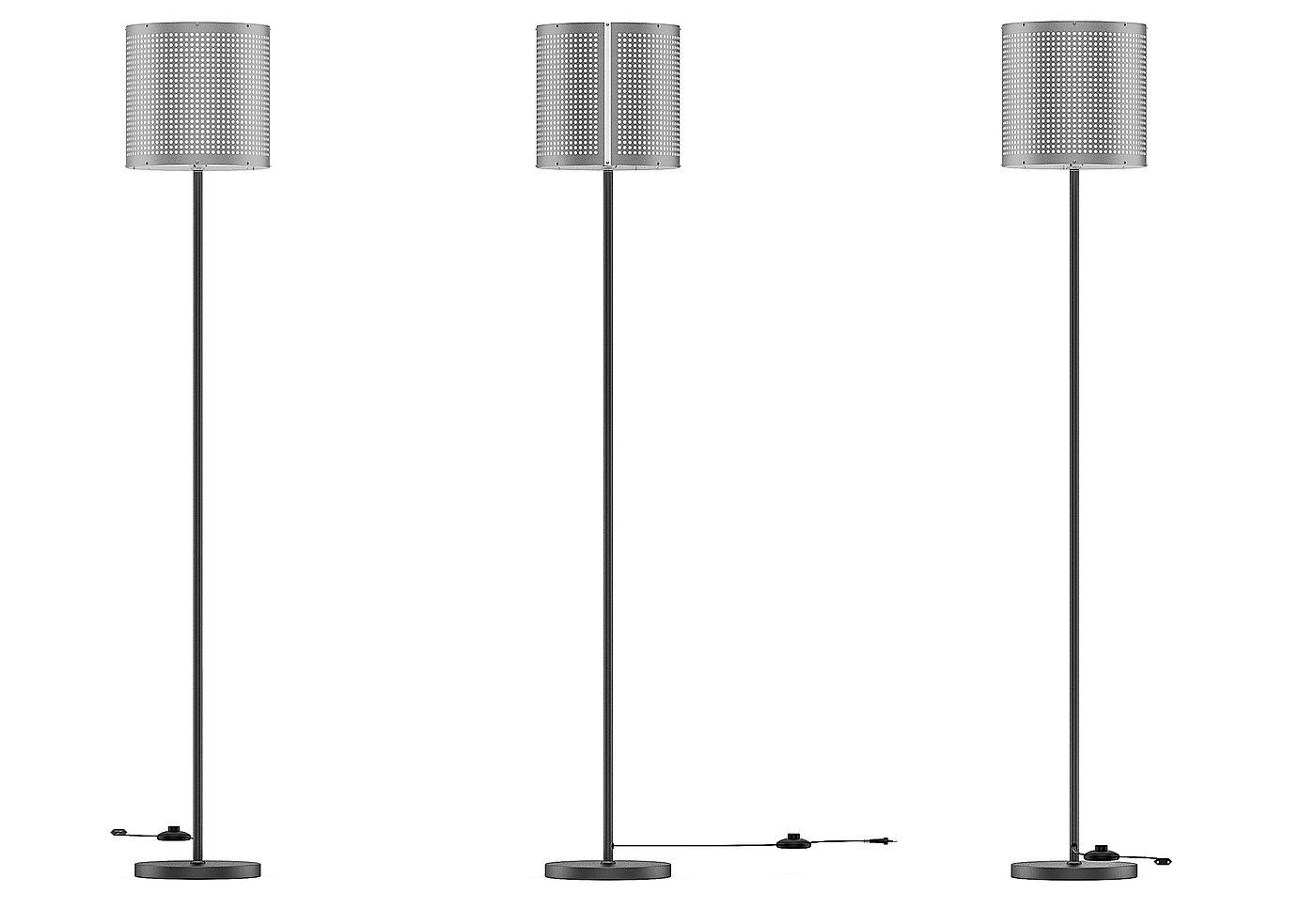 Realize the DIY modular design of floor lamp and reduce the packaging volume，