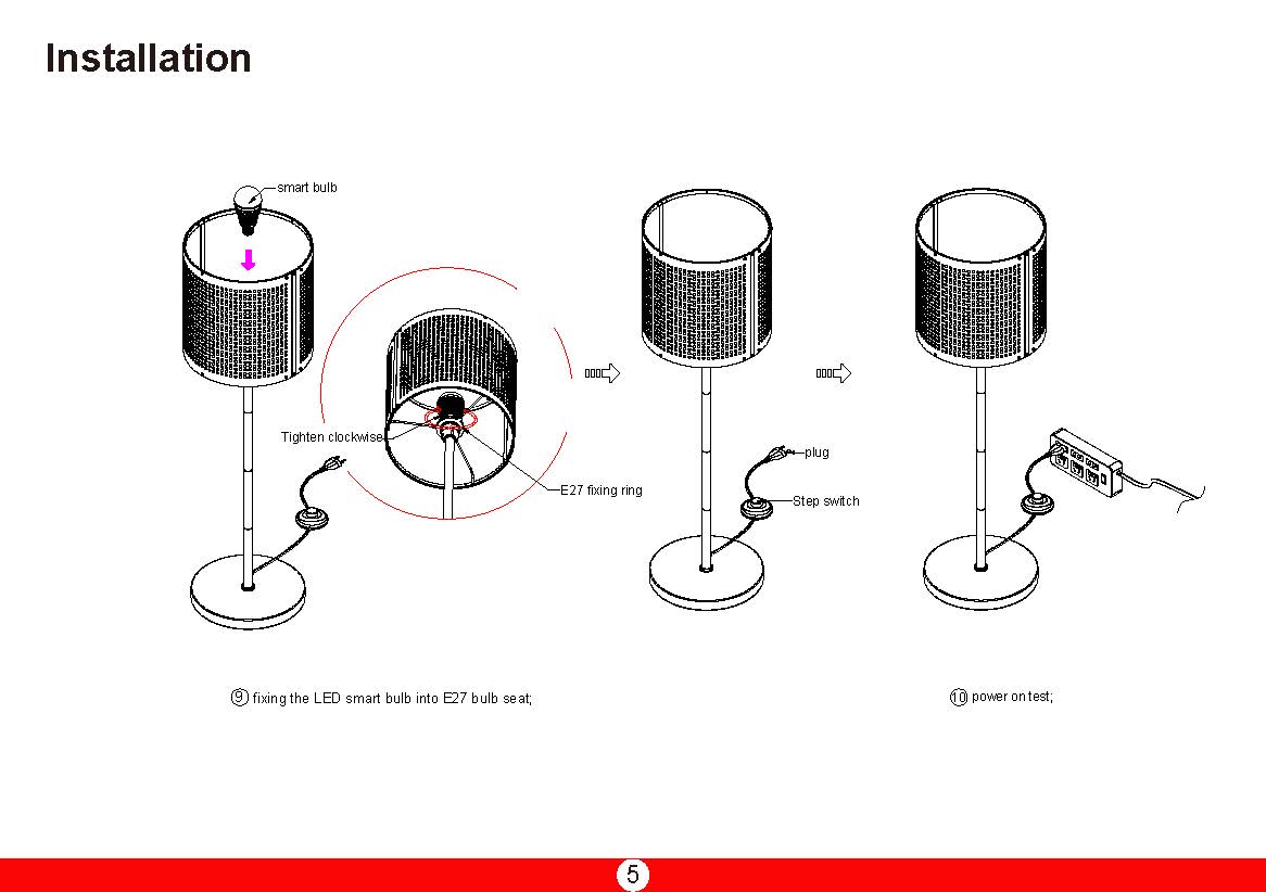 Realize the DIY modular design of floor lamp and reduce the packaging volume，