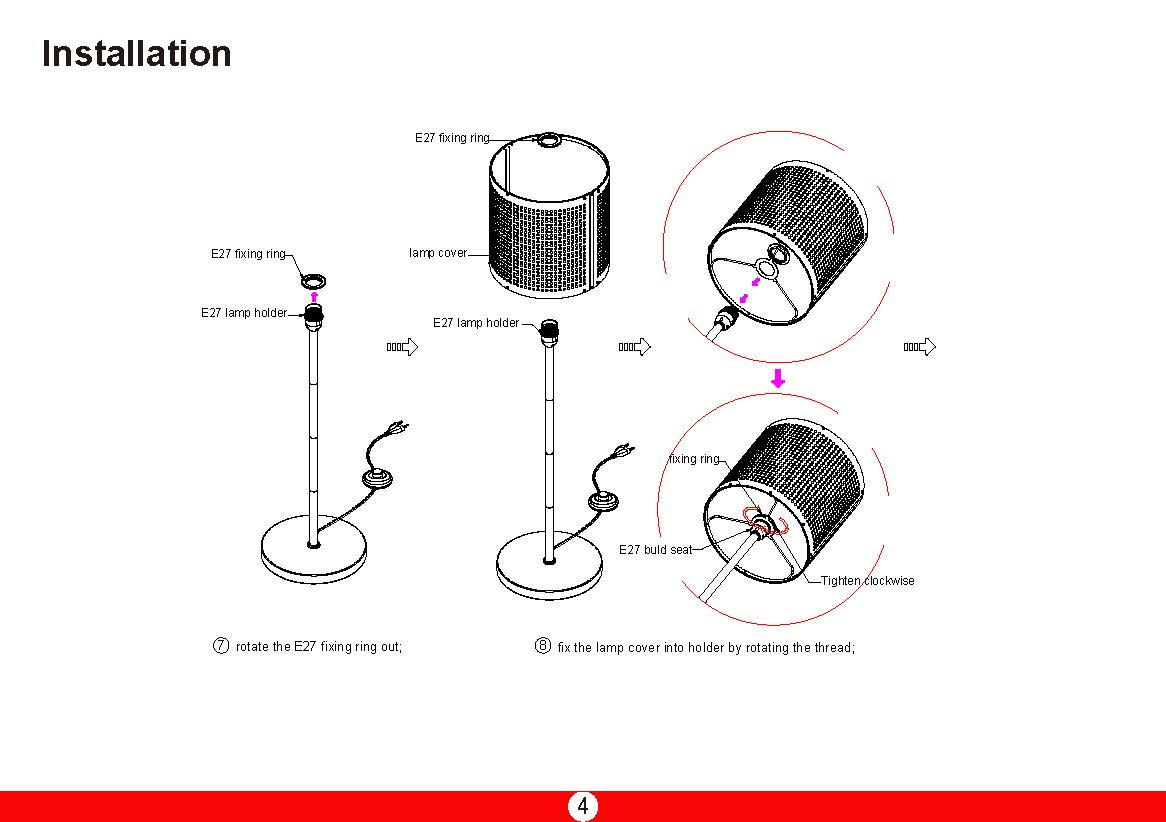 Realize the DIY modular design of floor lamp and reduce the packaging volume，