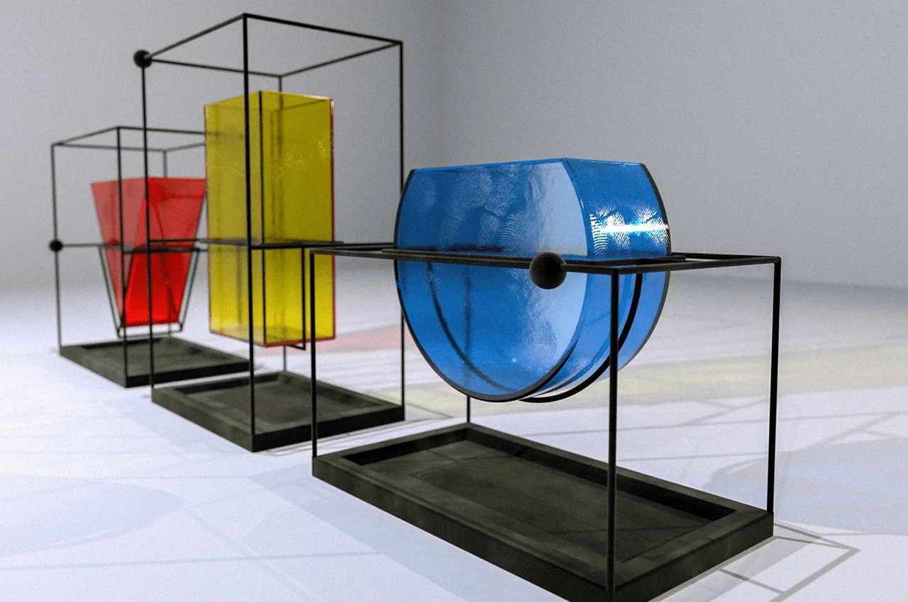 vase，industrial design，Glass，