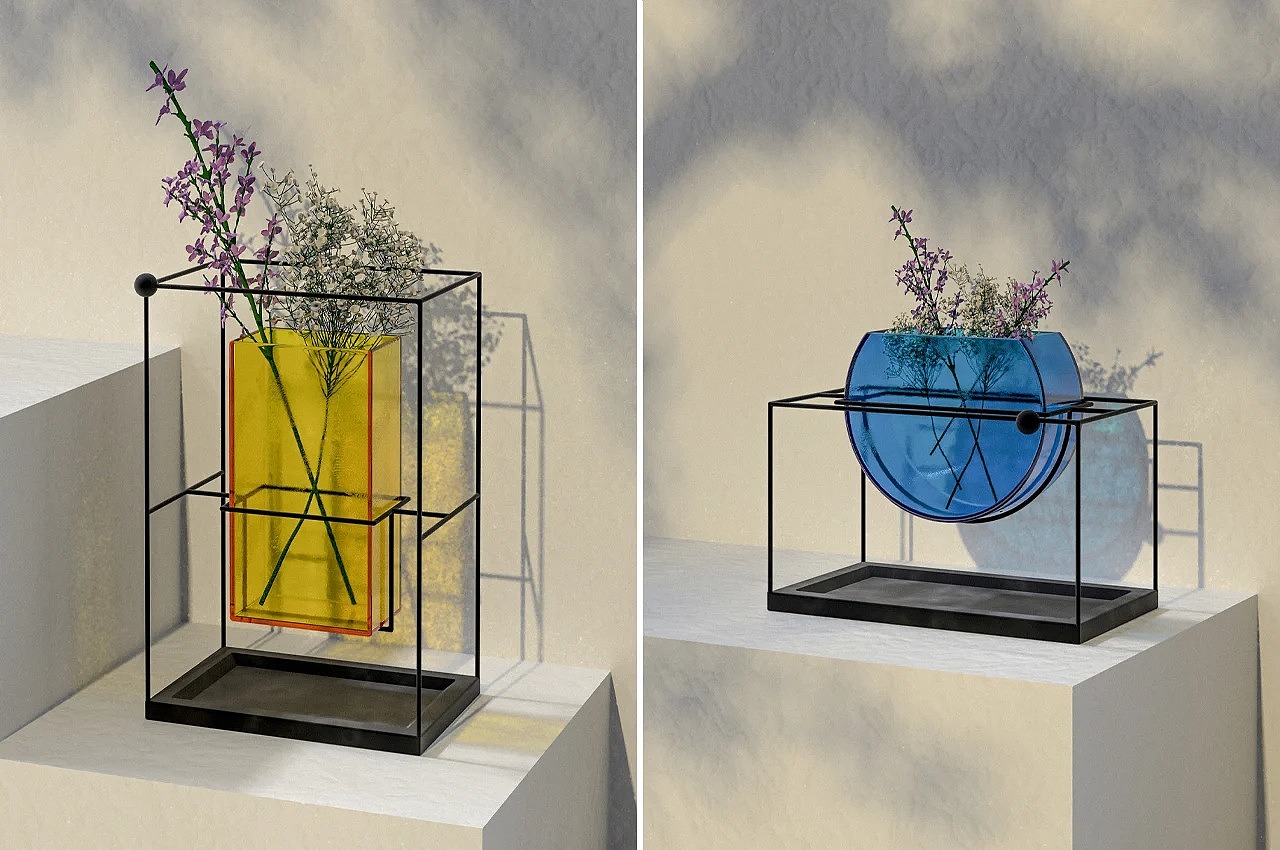 vase，industrial design，Glass，