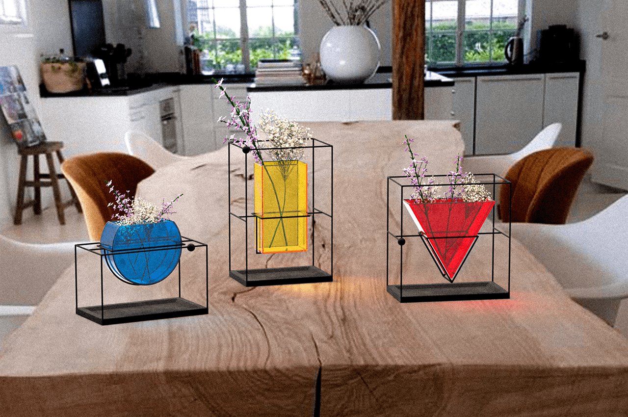 vase，industrial design，Glass，