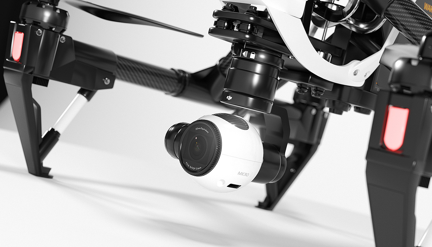 dji ，UAV，Model，Render，