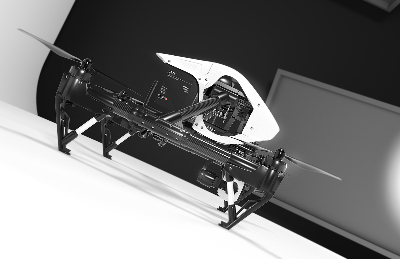 dji ，UAV，Model，Render，