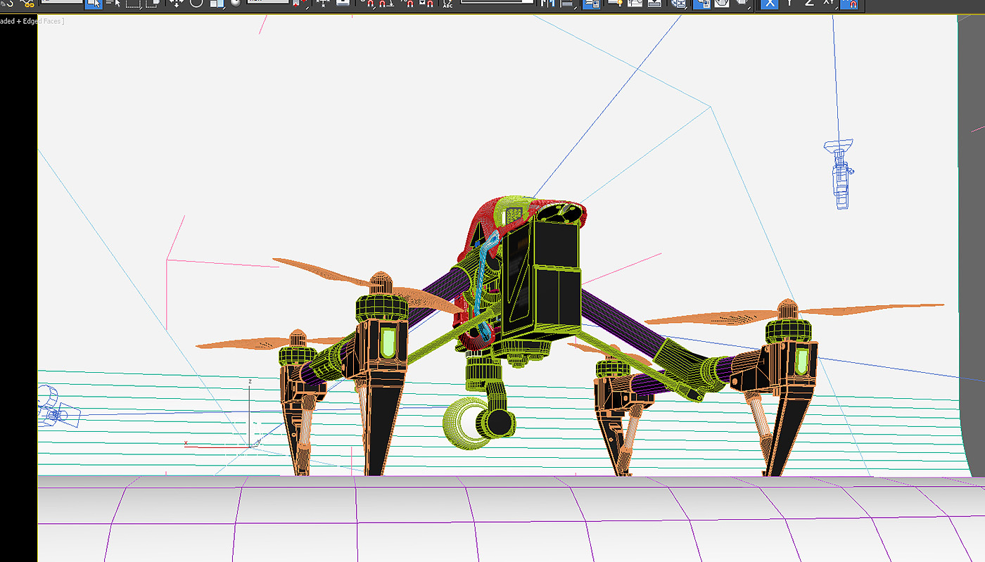 大疆，无人机，模型，渲染，