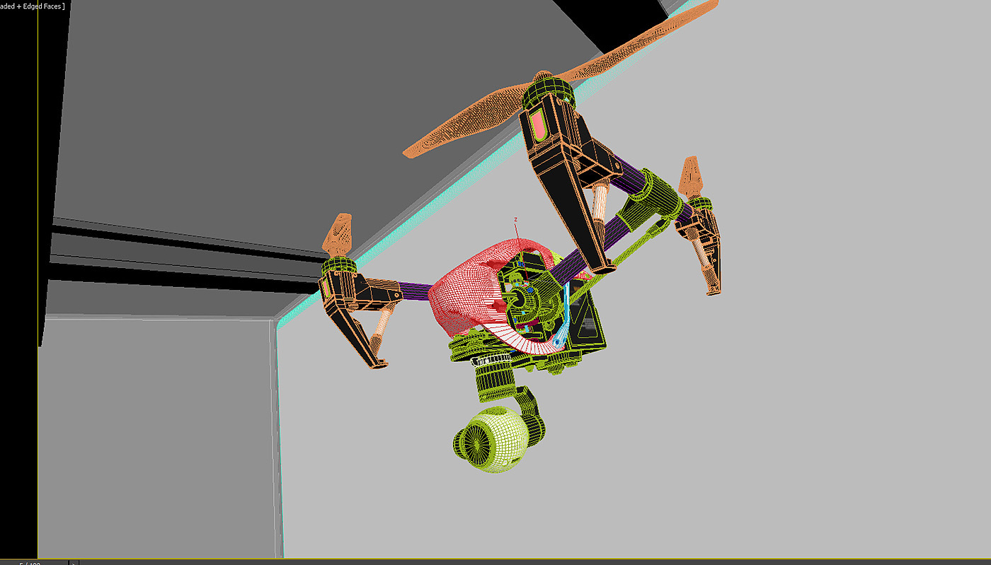 dji ，UAV，Model，Render，