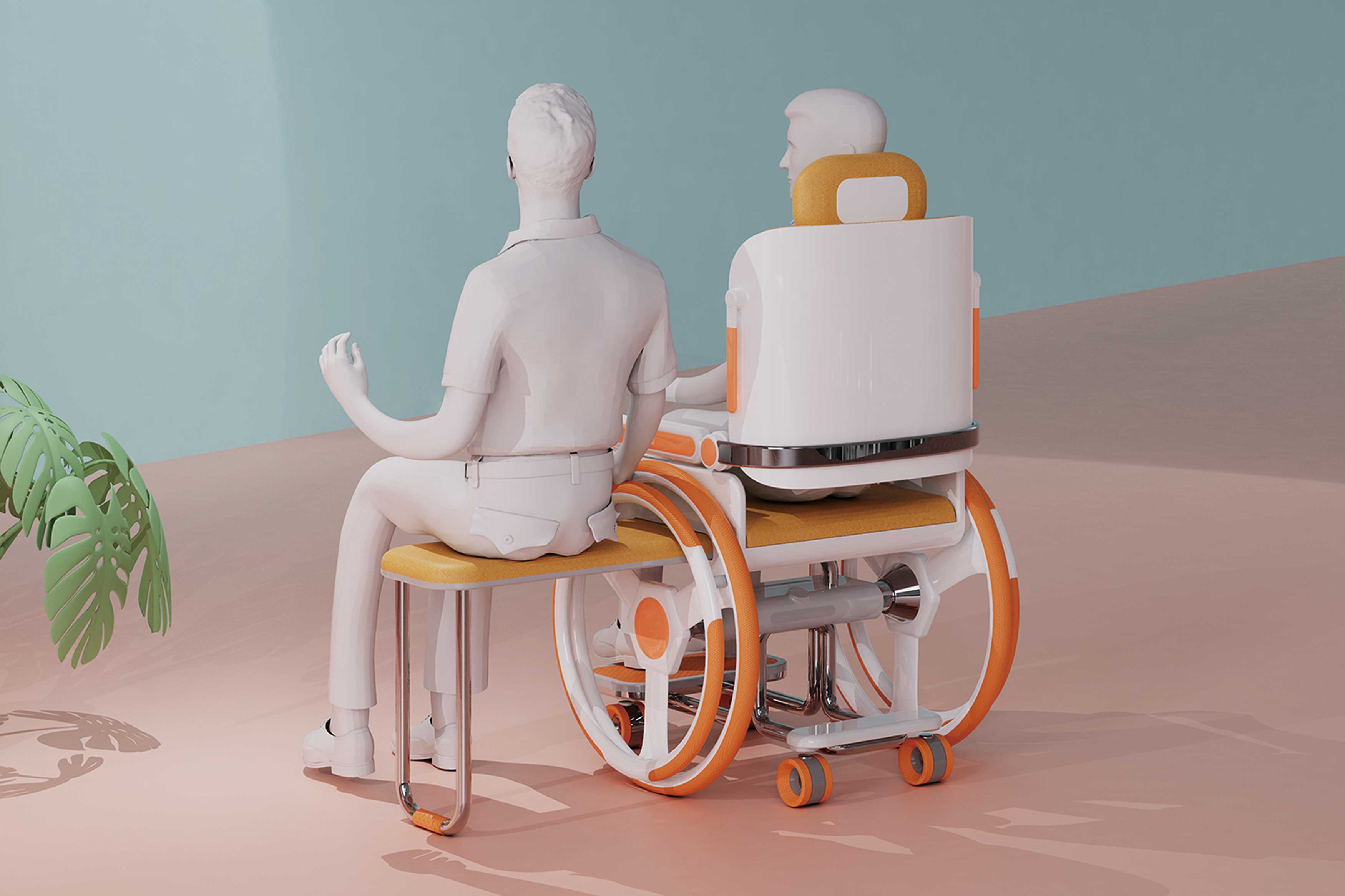 wheelchair，cozy，practical，2021 red dot design concept award，