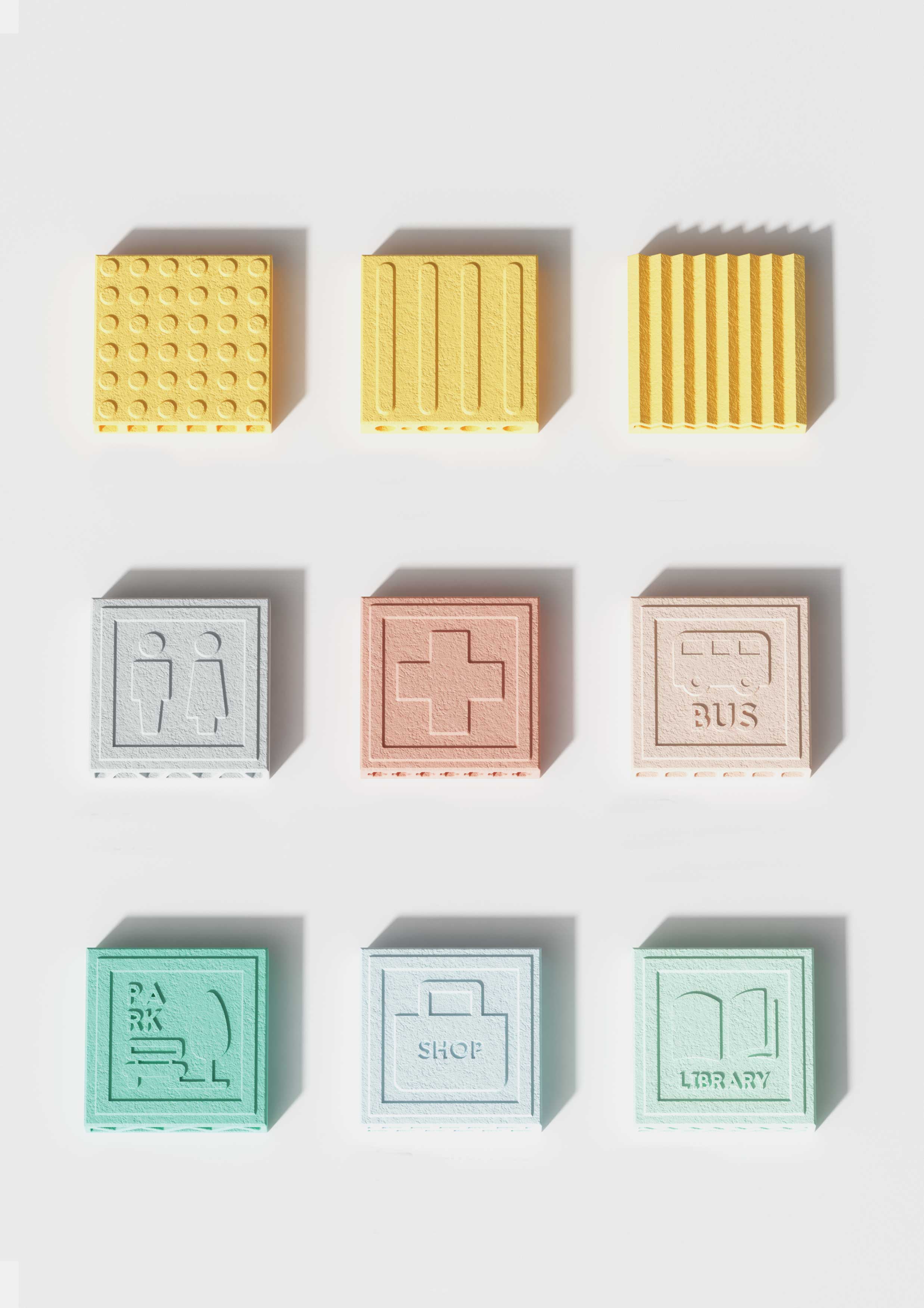 floor tile，outdoors，blind，2021 red dot design concept award，