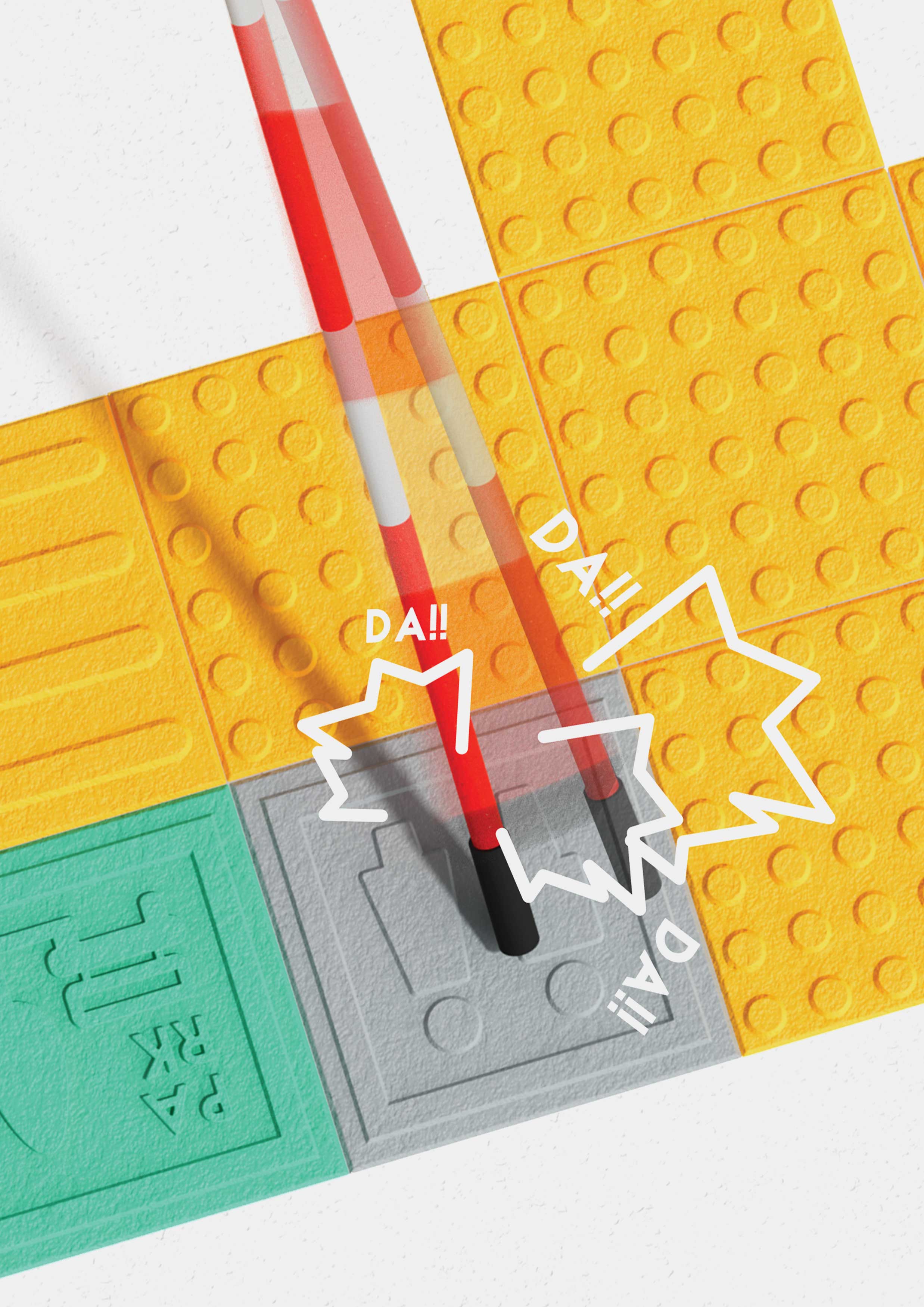 floor tile，outdoors，blind，2021 red dot design concept award，