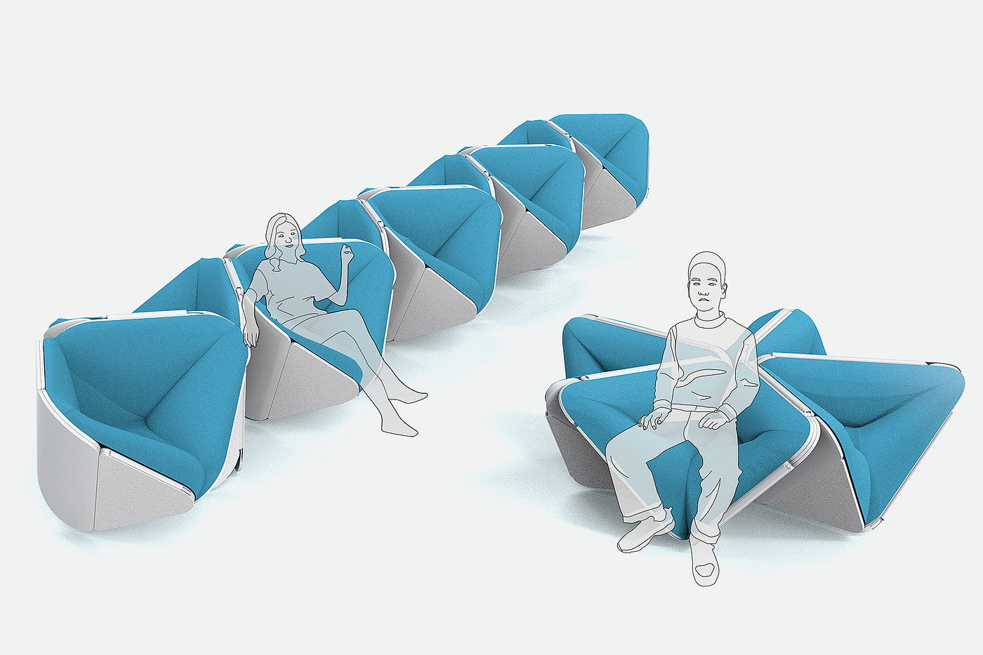 chair，Foldable，simple，2021 red dot design concept award，