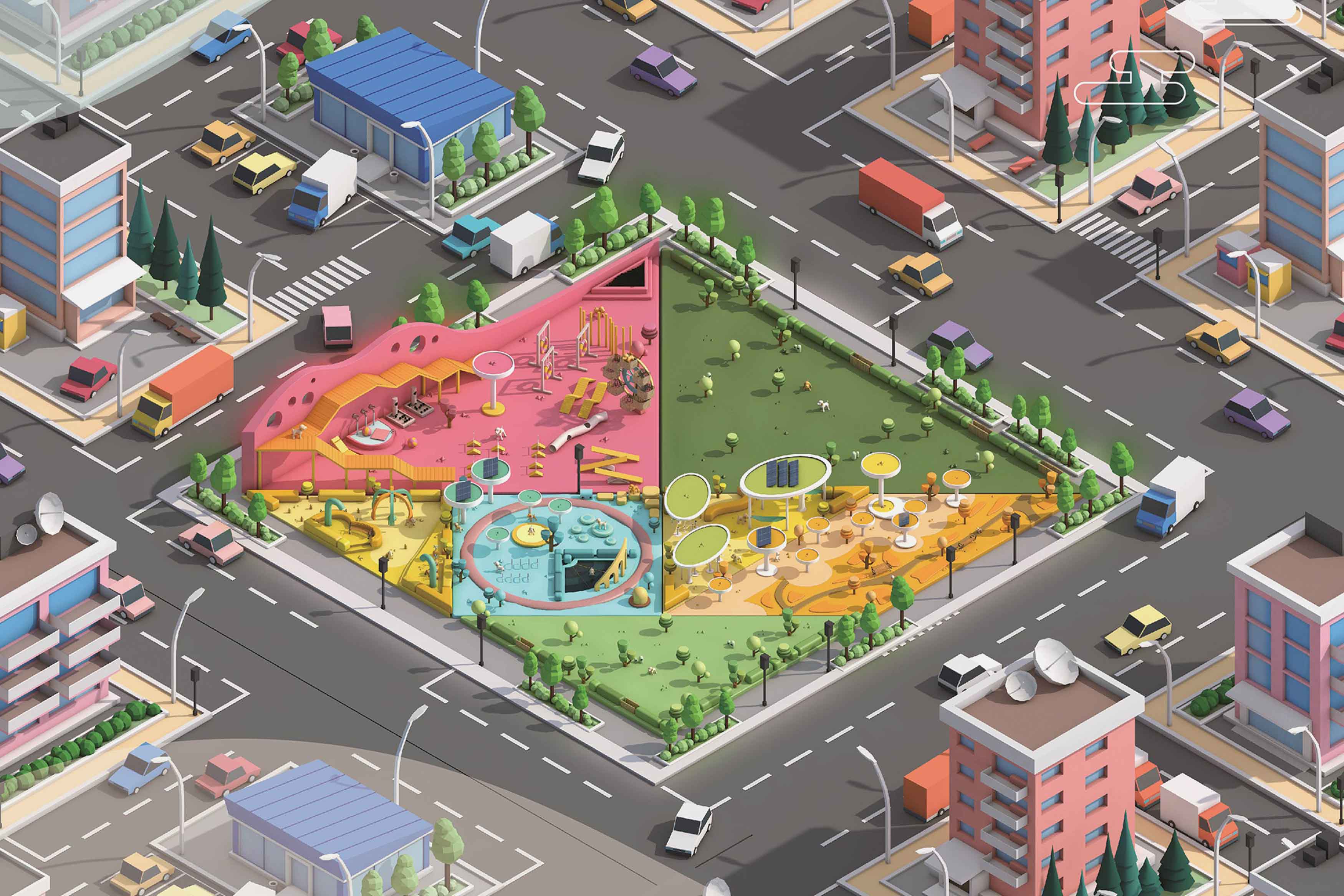 Plump Pop ，outdoor，Tangram system，2021 red dot design concept award，