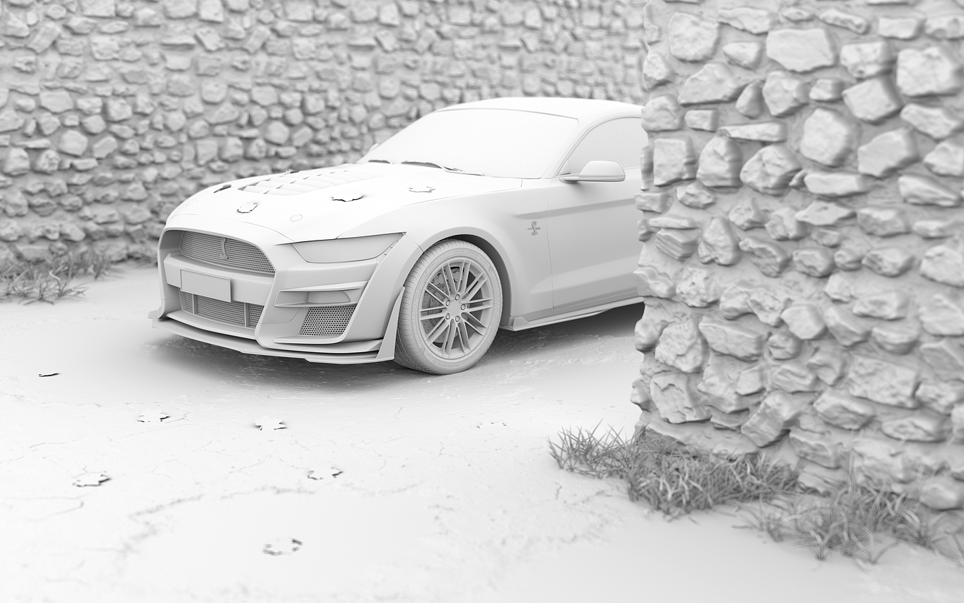 Cinema 4D，Car rendering，