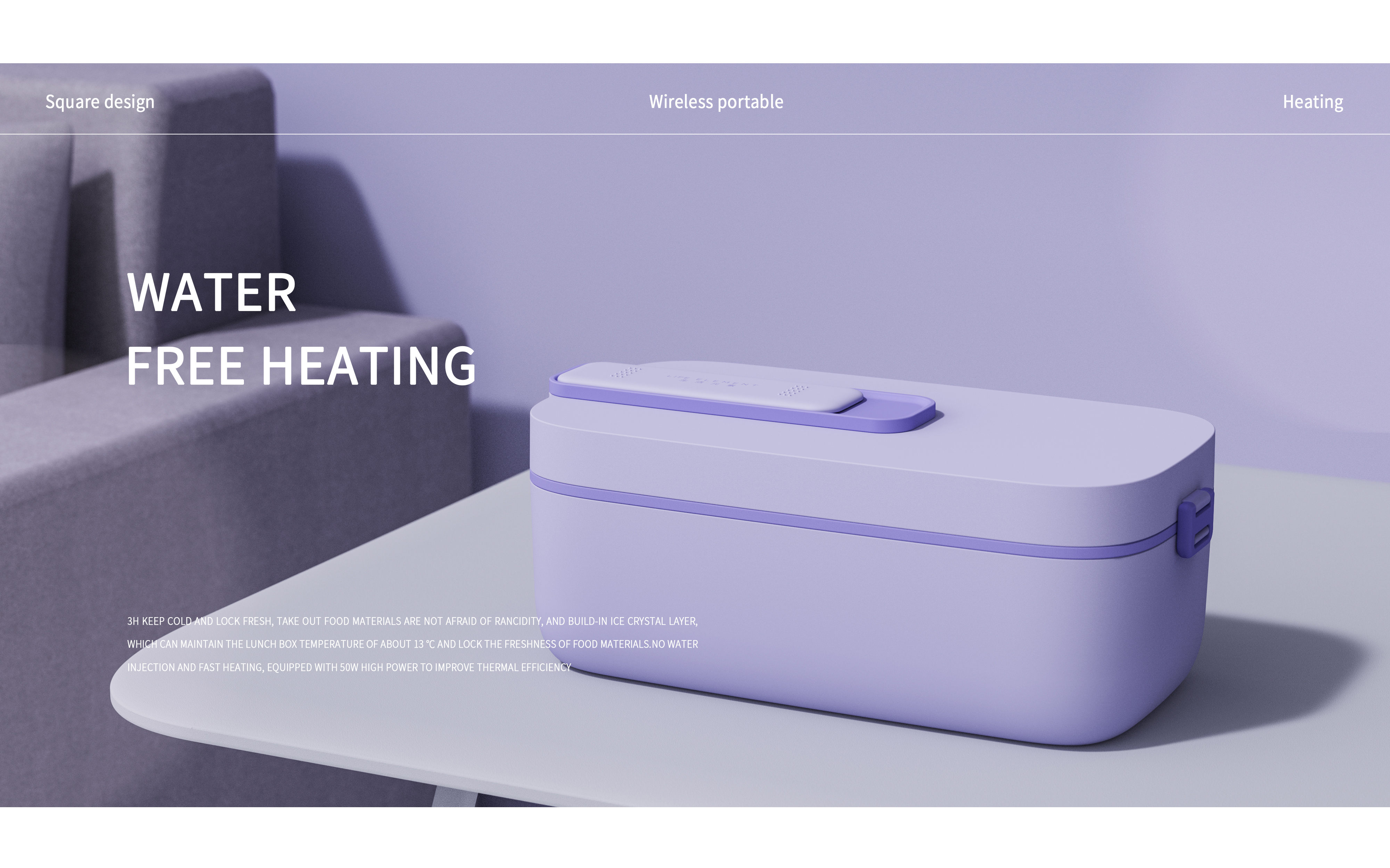 Lunch box，Heated lunch box，Fresh keeping lunch box，Block design，It's so outstanding，