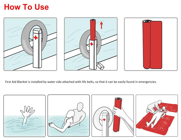 drowning，Rescue，first aid，red dot，
