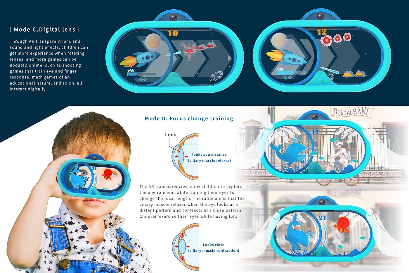 Ar module，Amblyopia training，children，2021 red dot design concept award，
