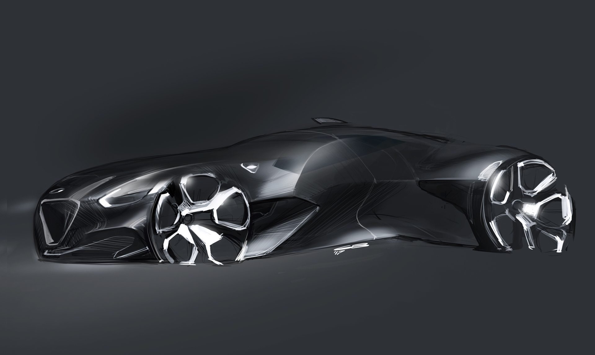 来自grigory butin的汽车设计手稿欣赏!