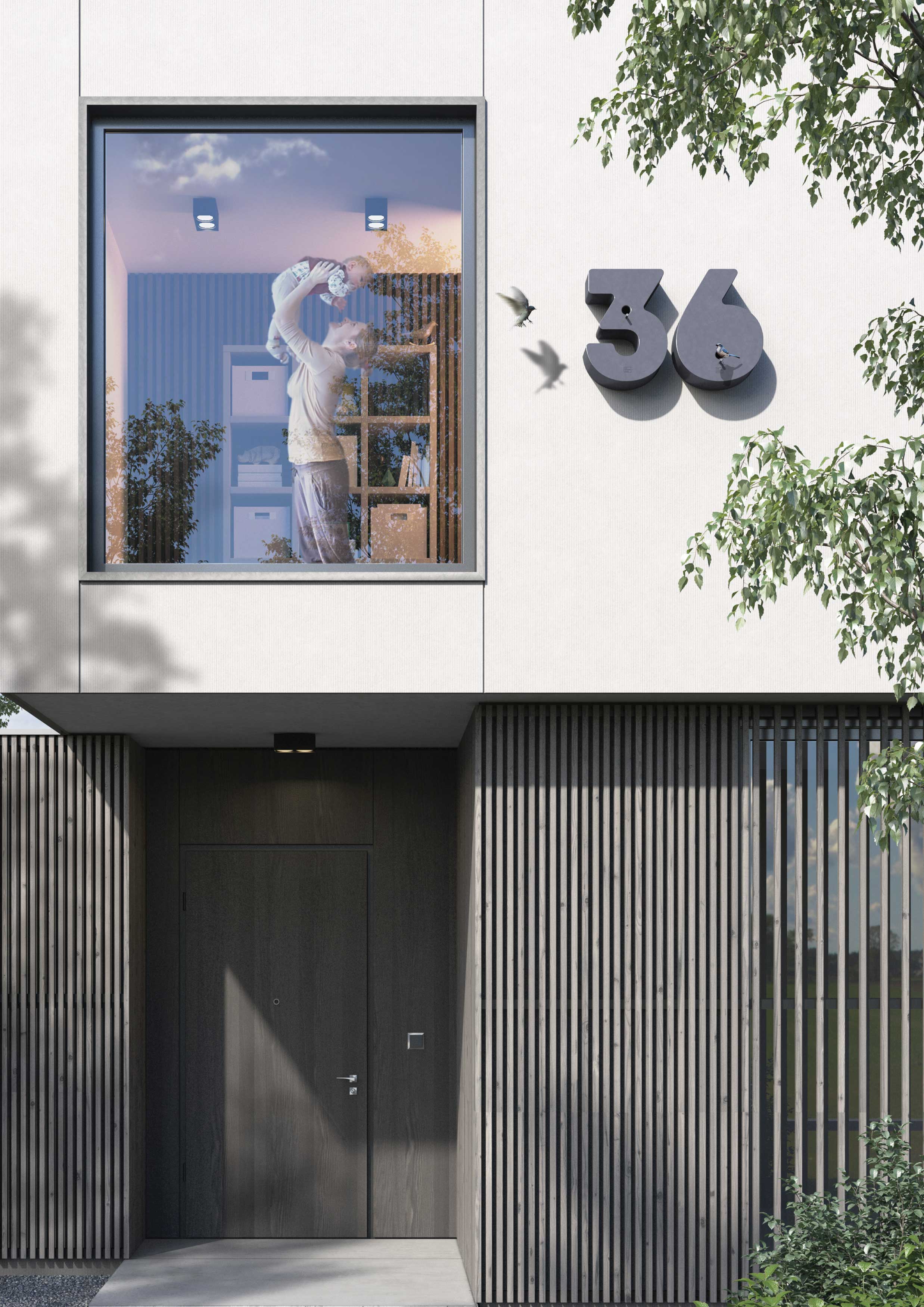 Nest box，Digital shape，Street number，2021 red dot design concept award，