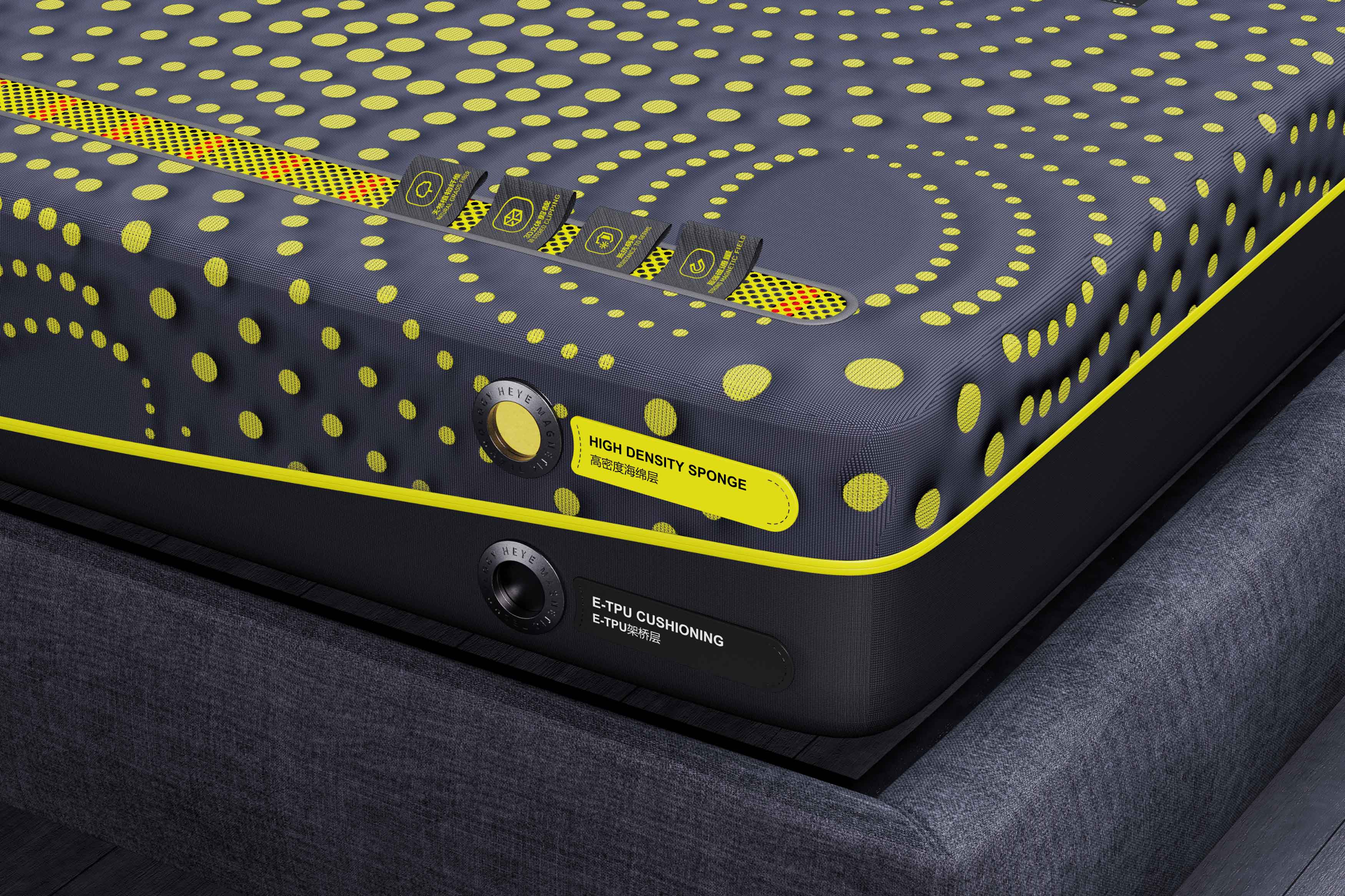 mattress，Spin magnetic technology，comfortable，2021 red dot design concept award，