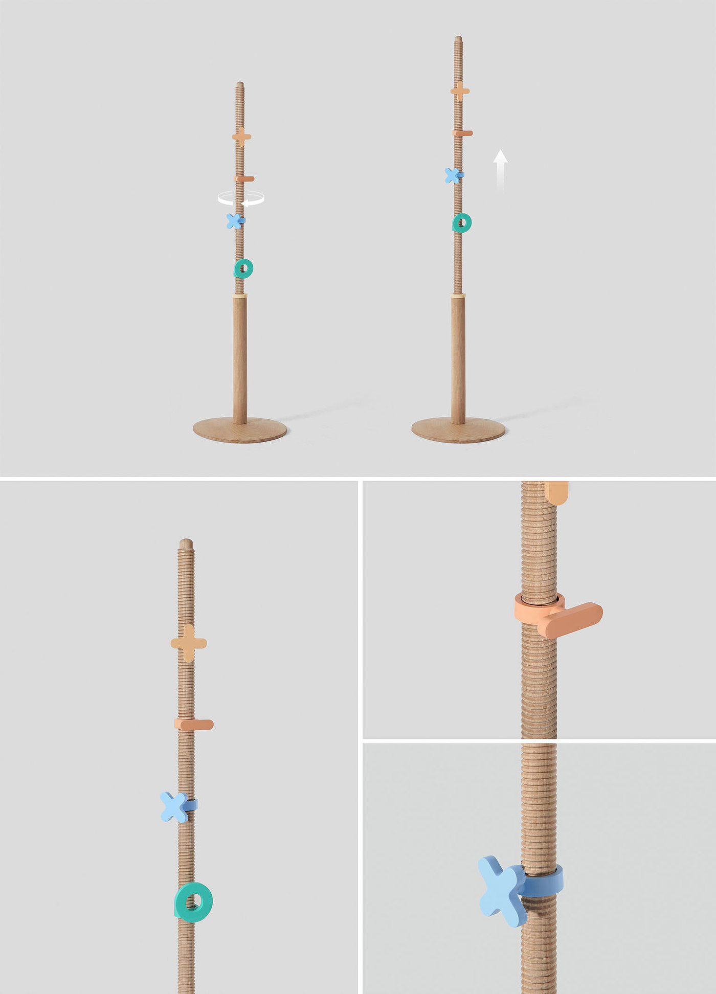 coat hanger，children，Telescopic structure，2021 red dot design concept award，