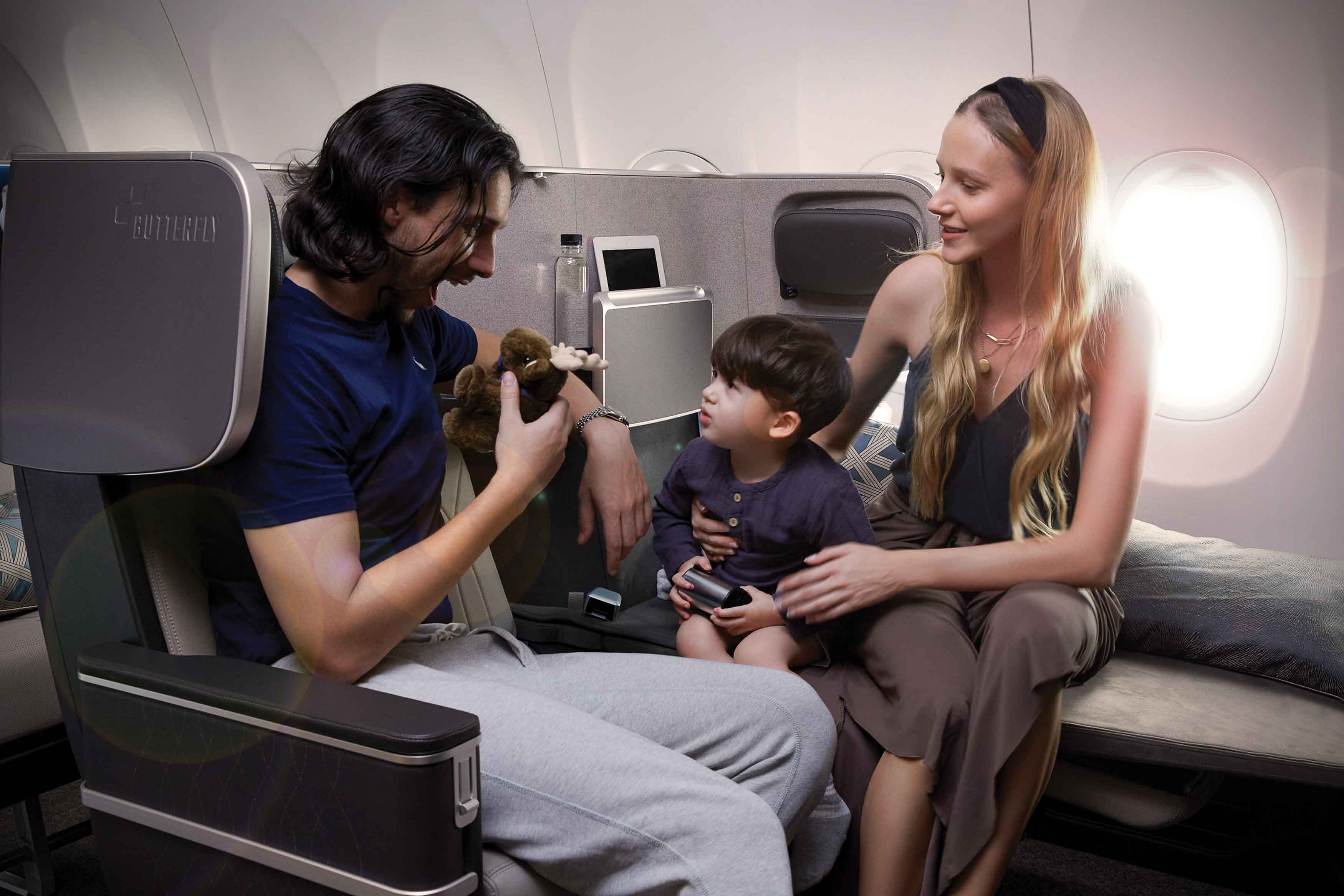 Aircraft seat，comfortable，low cost，Deformable，2021 red dot design concept award，