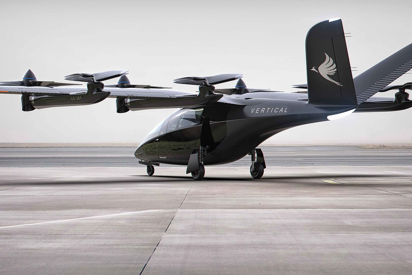 aircraft，Four person driving，Zero emission，2021 red dot design concept award，