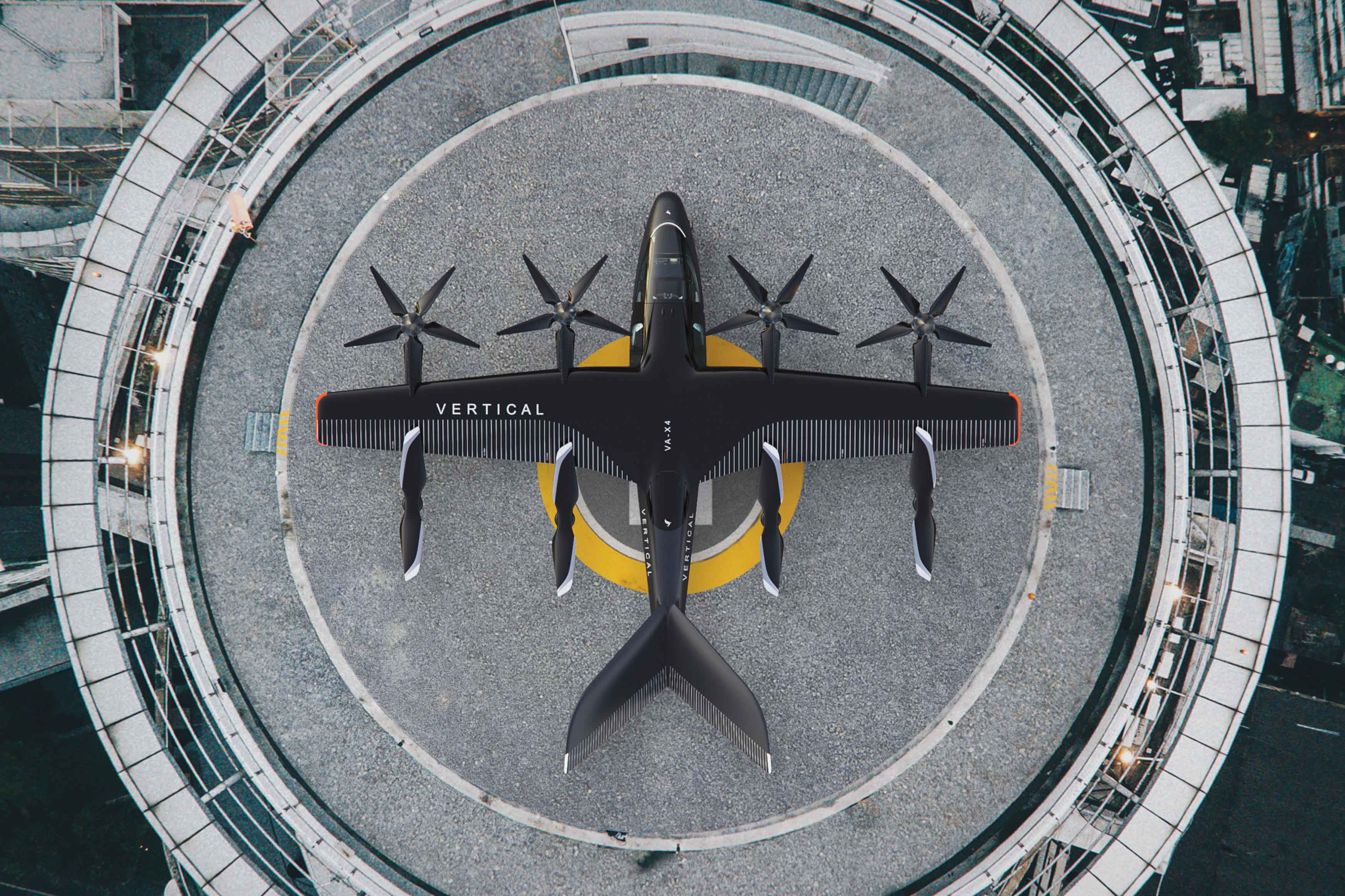 aircraft，Four person driving，Zero emission，2021 red dot design concept award，