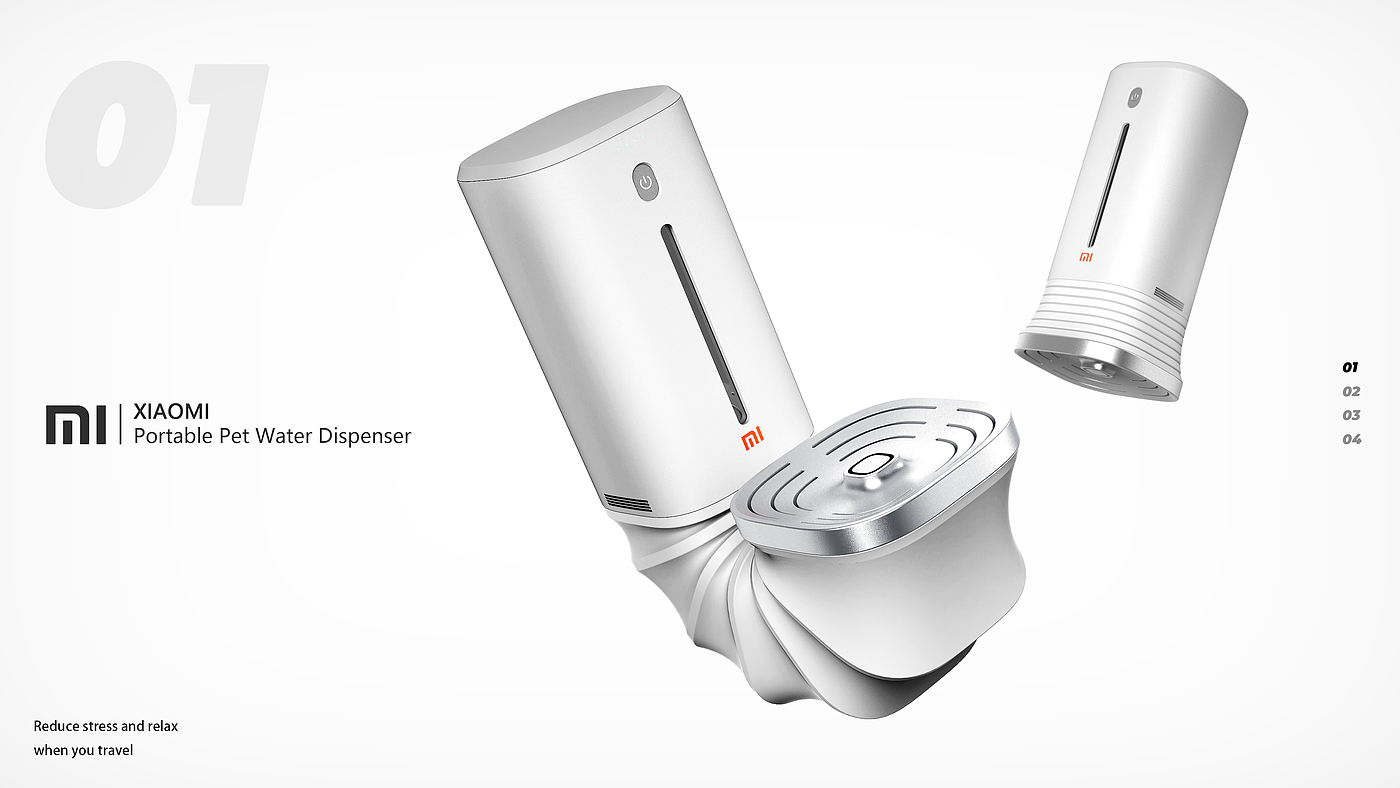 industrial design，Portfolio design，Pet drinking water，