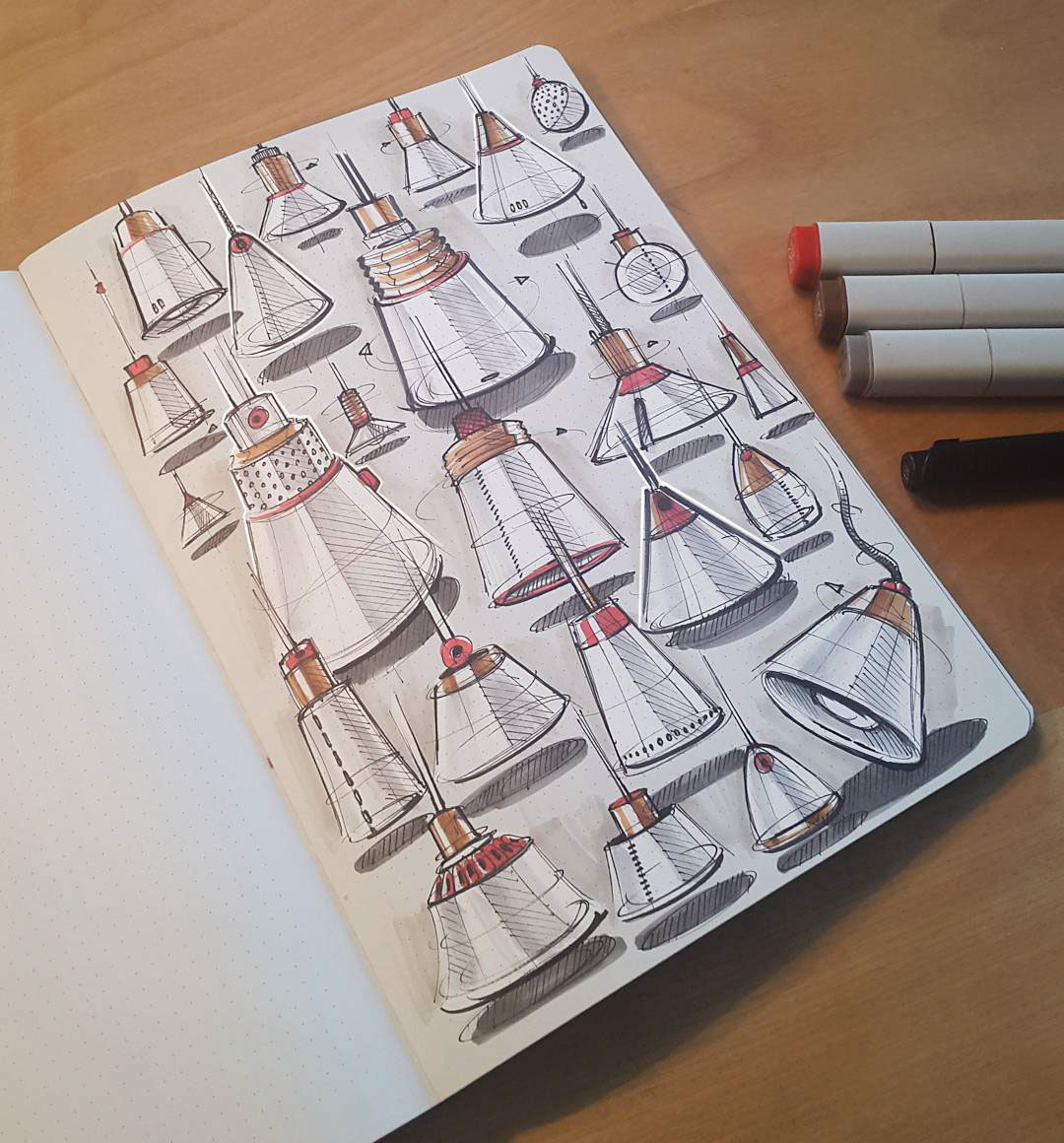 Hand drawn，design sketch，sample reels，